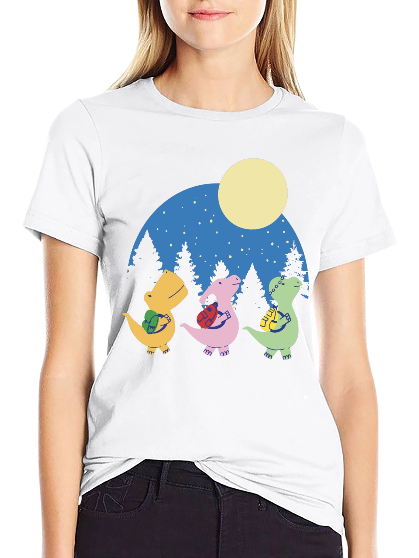 Dinosaur Backpack Adventure Graphic Tee