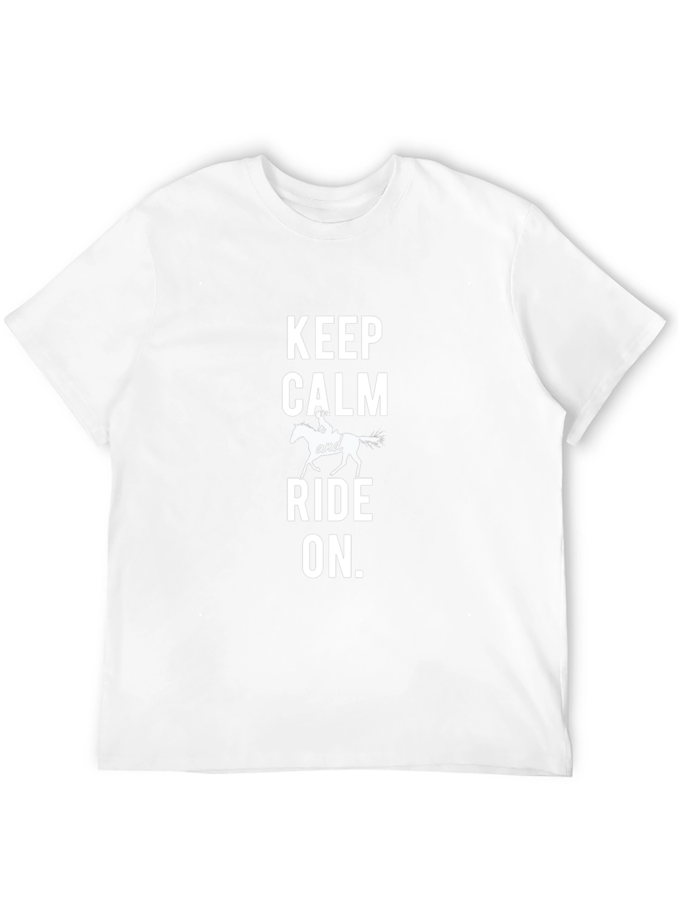 Keep Calm and Ride On Black T-Shirt