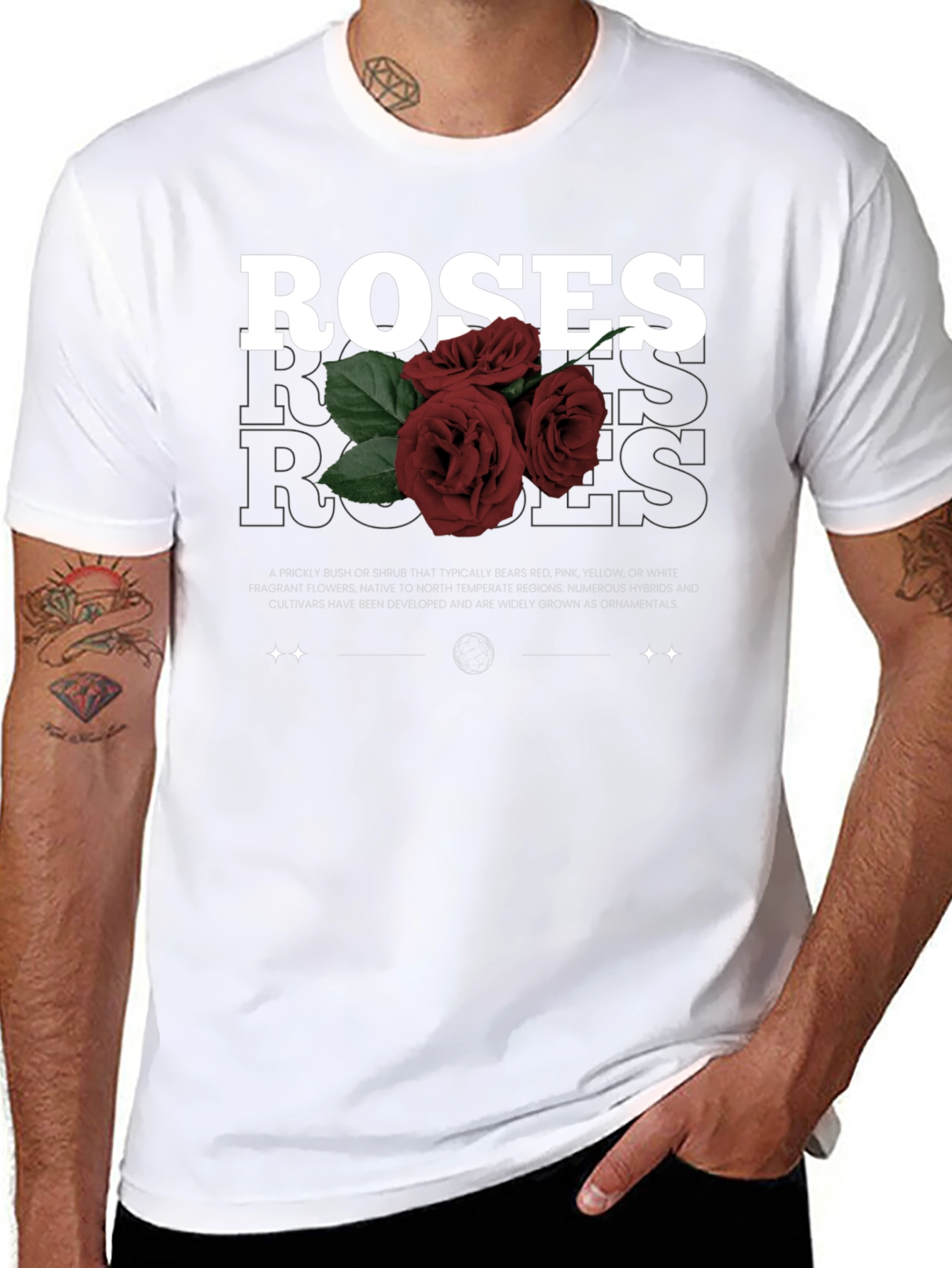 Roses Graphic Print T-Shirt
