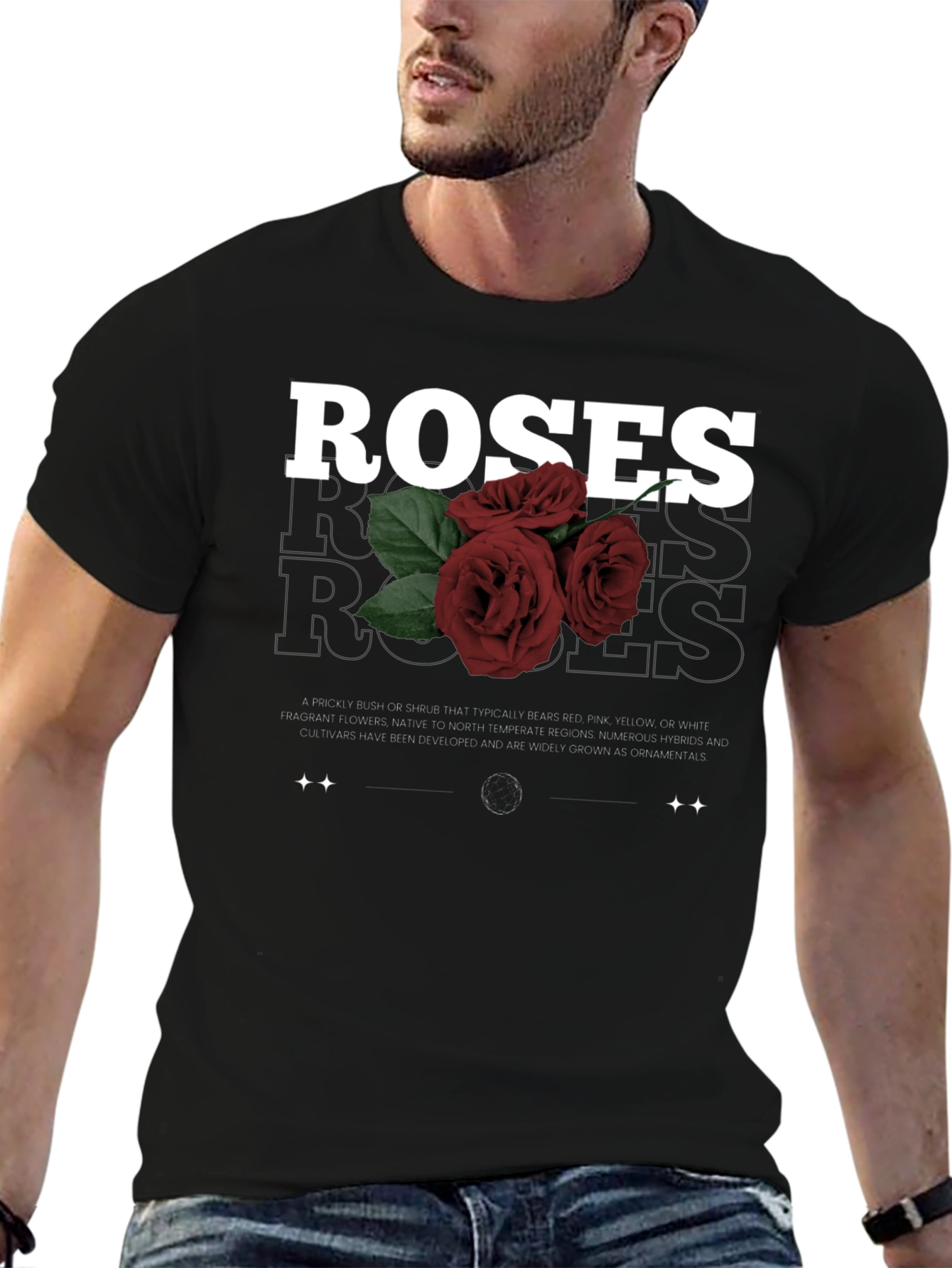 Roses Graphic Print T-Shirt