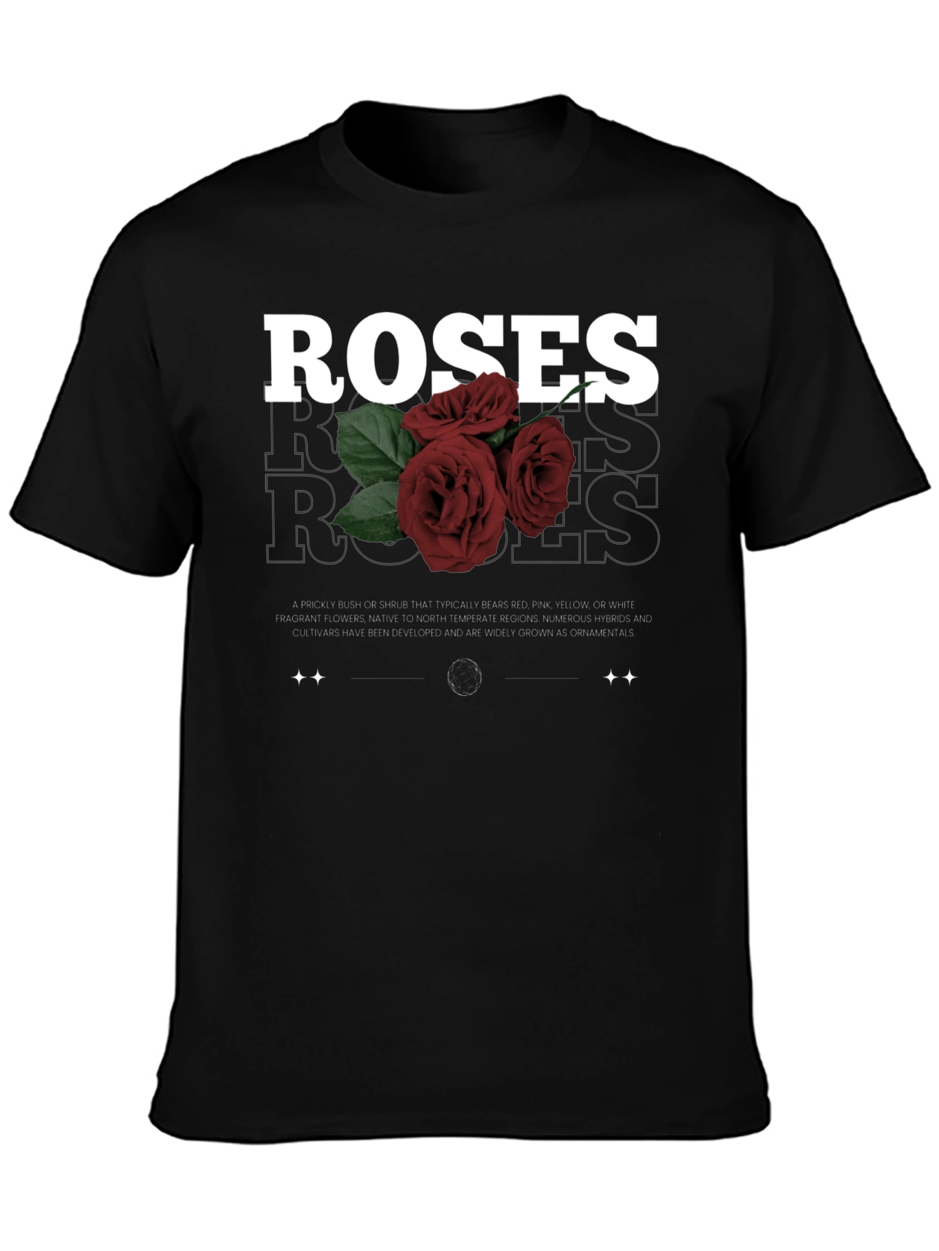 Roses Graphic Print T-Shirt