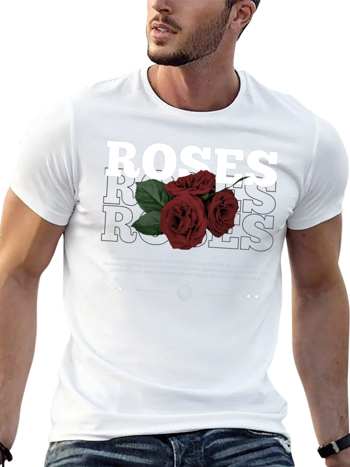 Roses Graphic Print T-Shirt