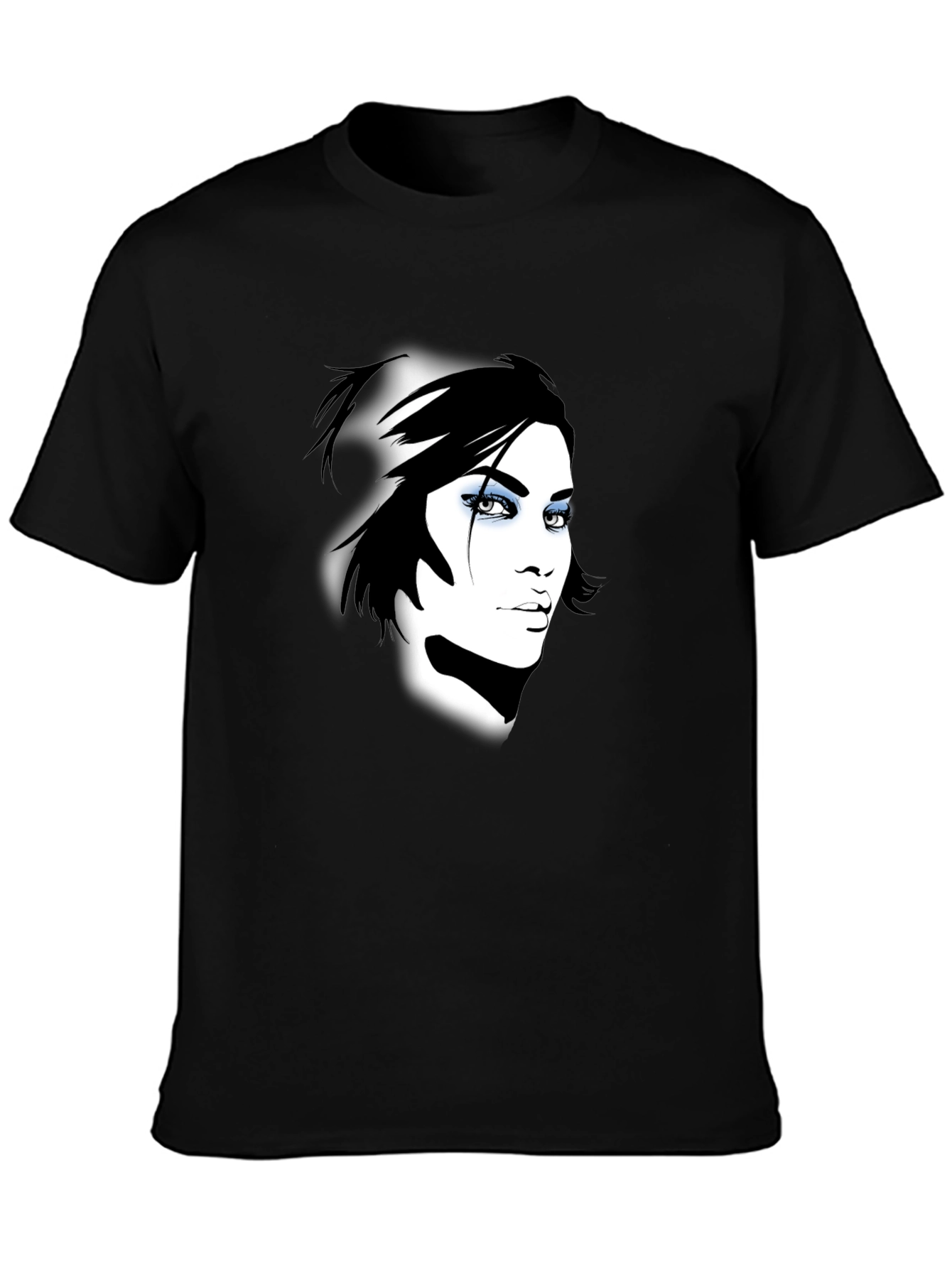 Graphic Print Unisex Black T-Shirt