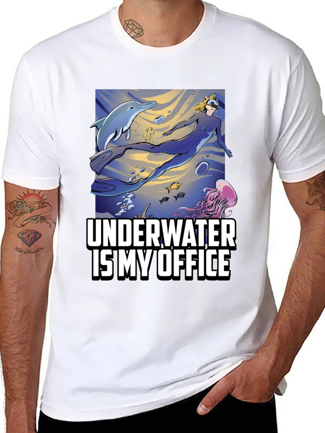 Underwater Is My Office T-Shirt - Diver Life