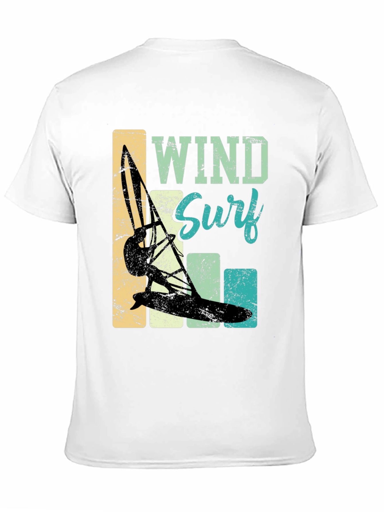 Wind Surf T-Shirt: Retro Style Surfing Tee