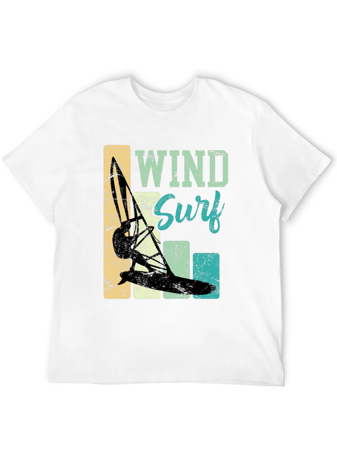 Wind Surf T-Shirt: Retro Style Surfing Tee