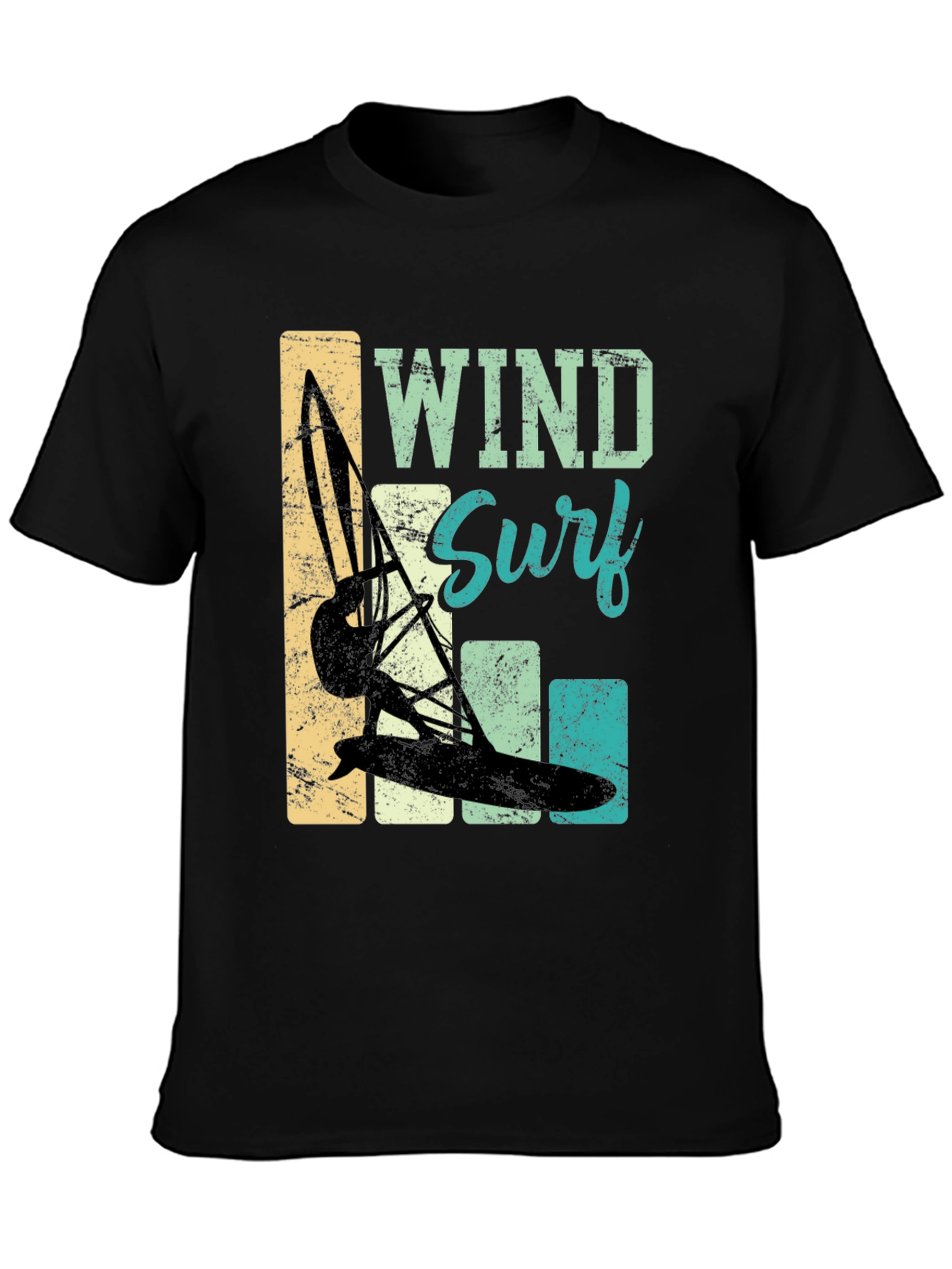 Wind Surf T-Shirt: Retro Style Surfing Tee