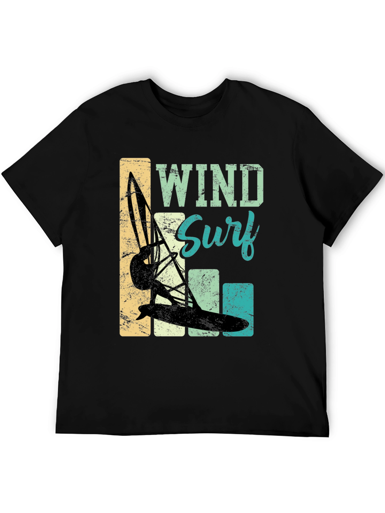 Wind Surf T-Shirt: Retro Style Surfing Tee