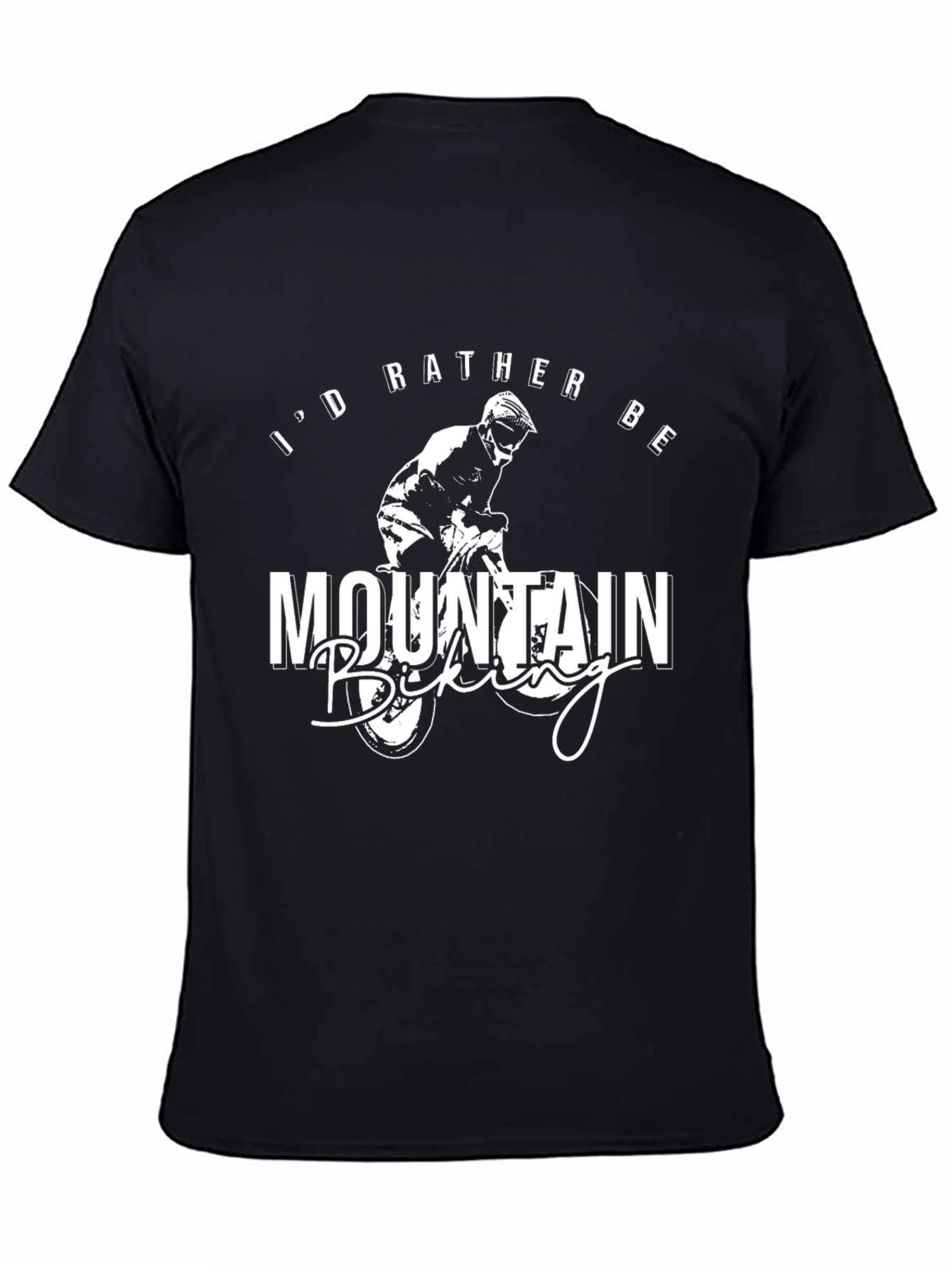 Mountain Biking T-Shirt: Id Rather Be Biking