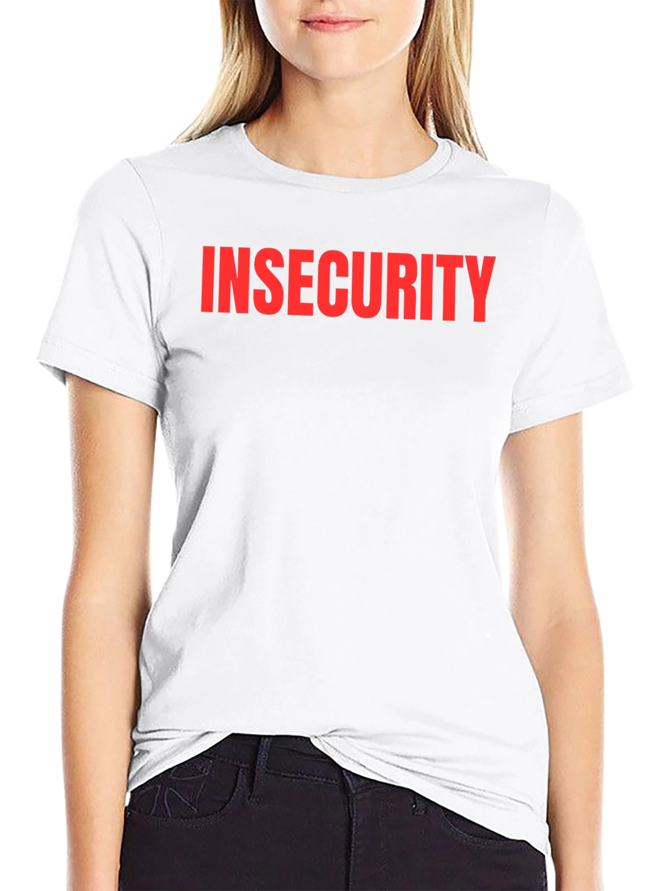 Insecurity Black Crew Neck T-Shirt