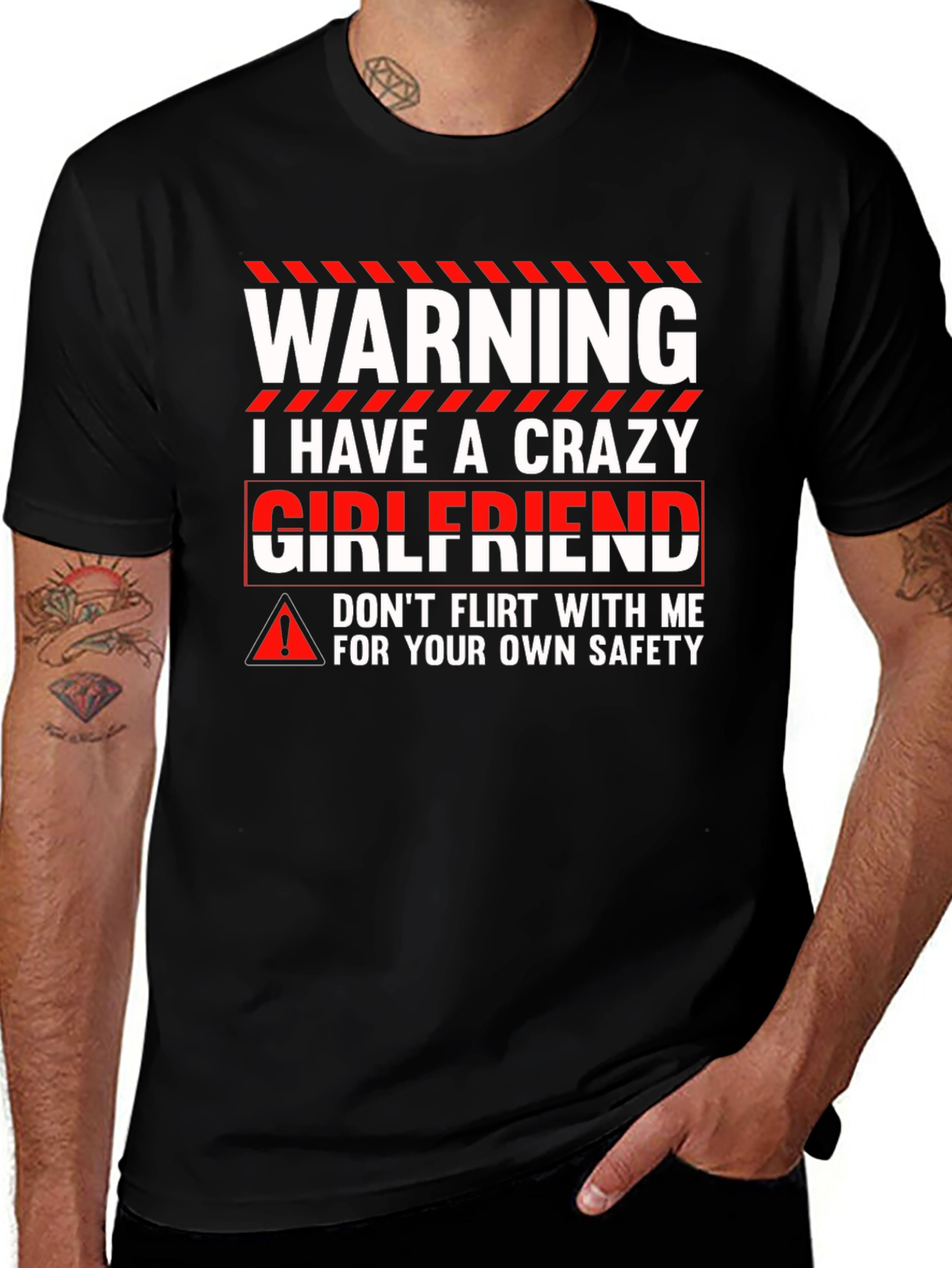 Warning Crazy Girlfriend Graphic Tee