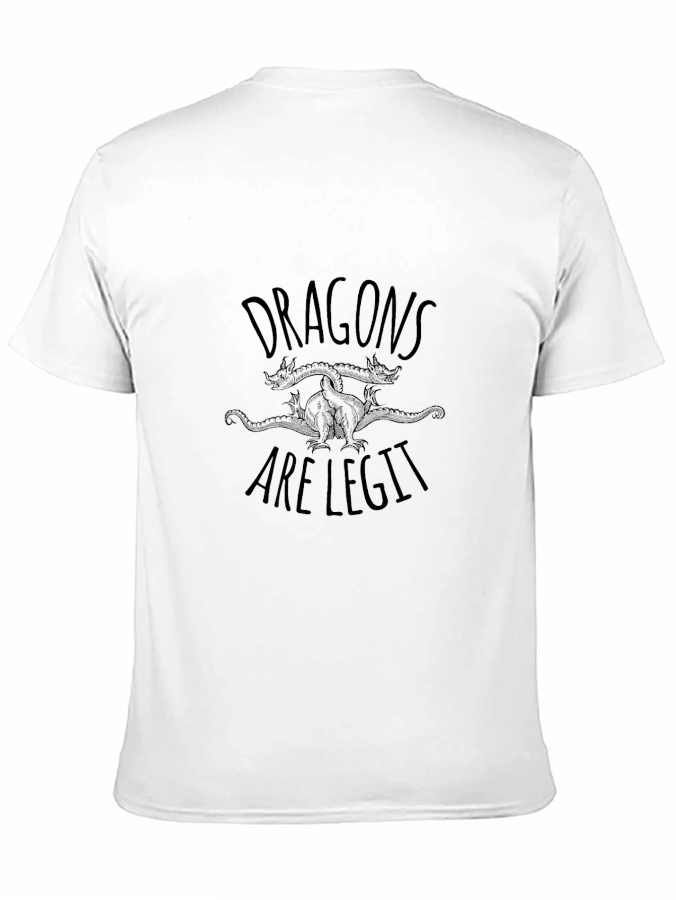 Dragons Are Legit Graphic Tee - Cool Design