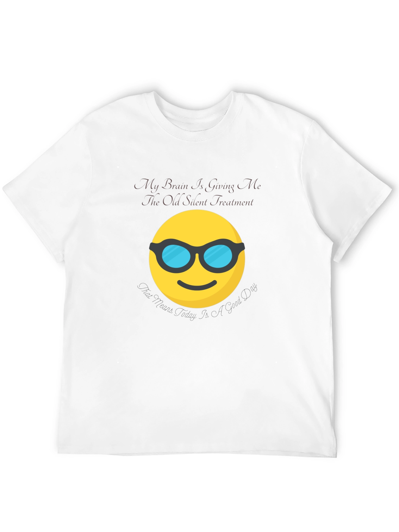 Silent Treatment Brain Emoji T-Shirt