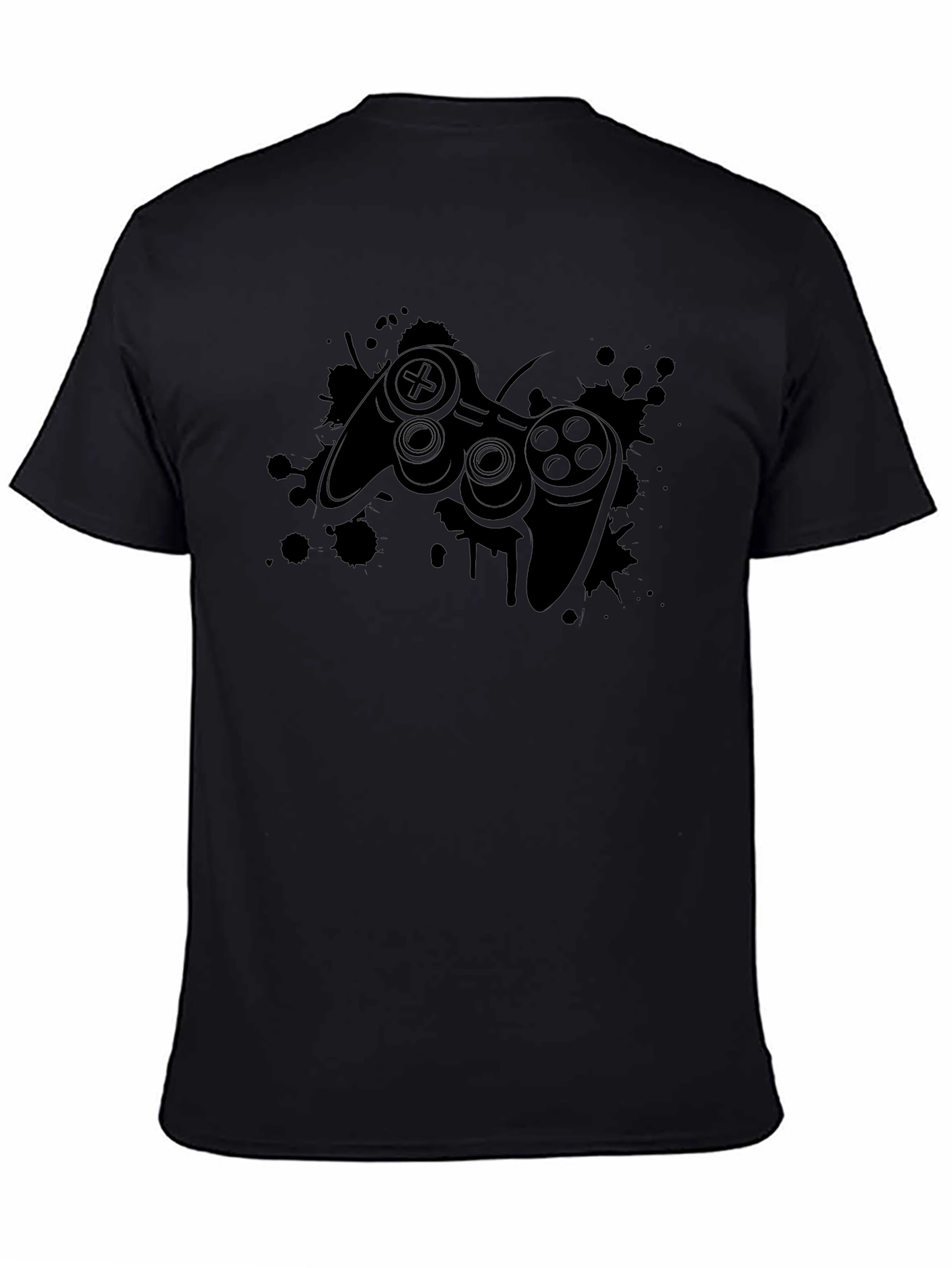 Gaming Controller Black T-Shirt - Gamer Style