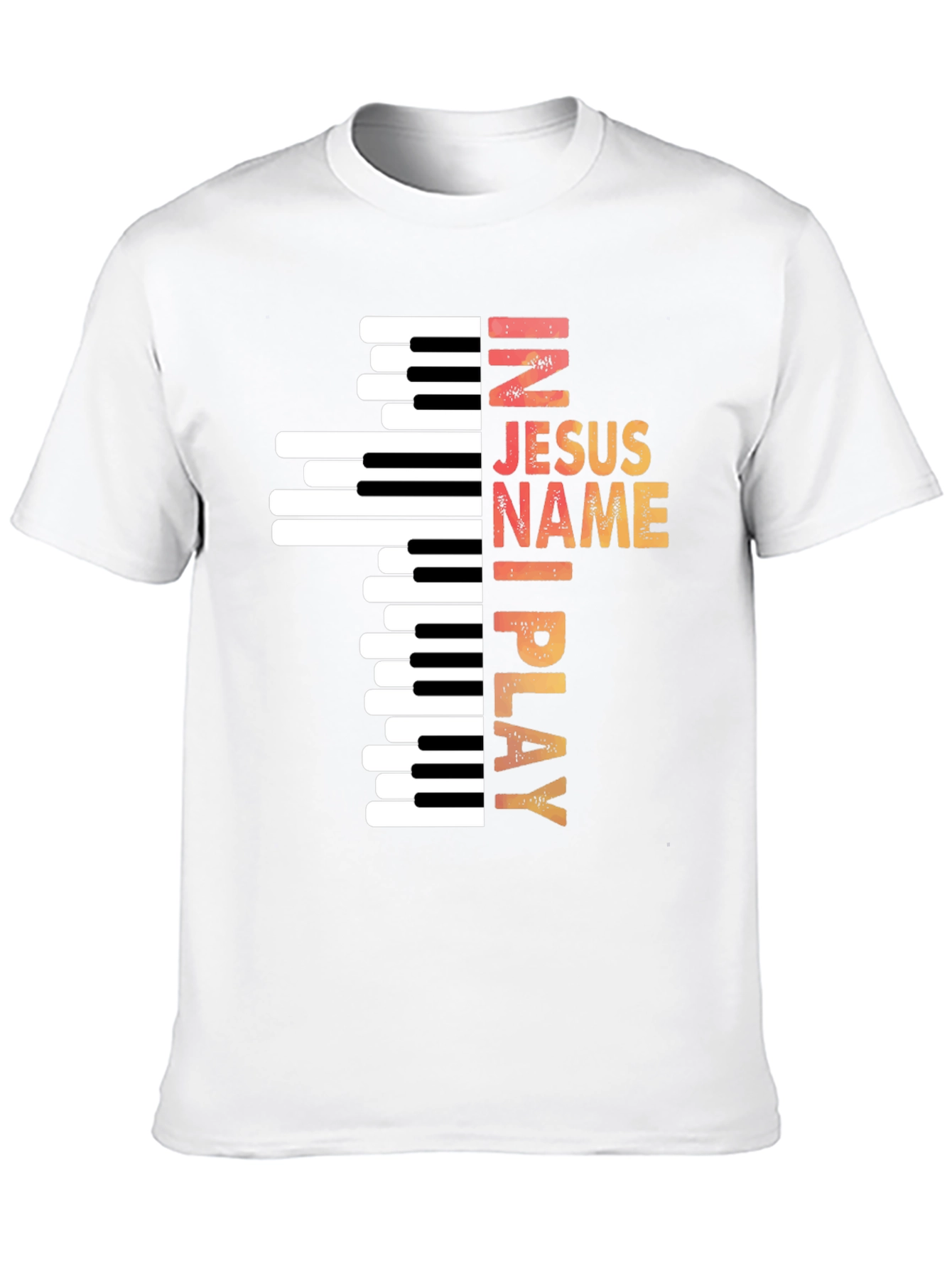 In Jesus Name I Play Piano T-Shirt