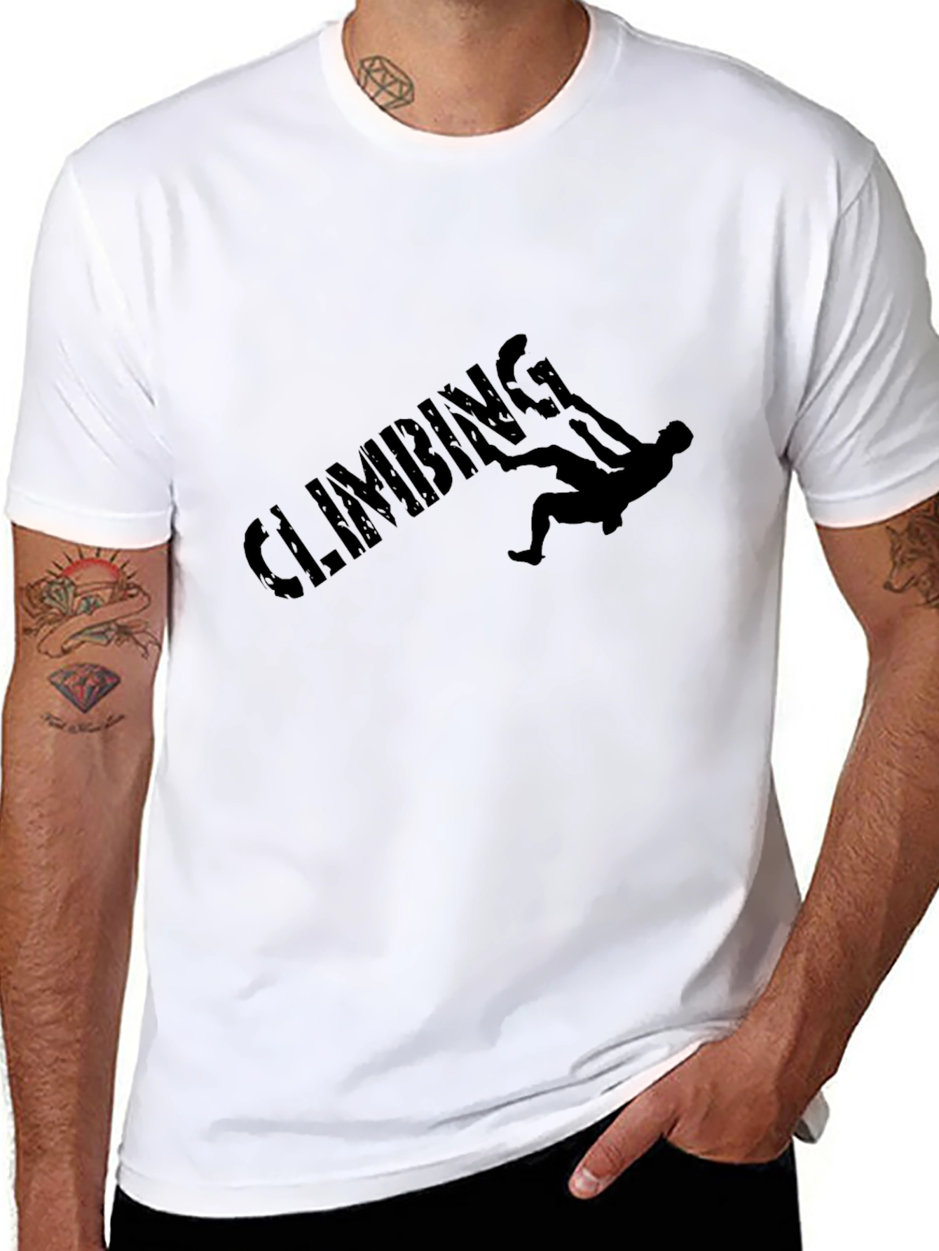 Climbing Adventure Graphic Tee - Black