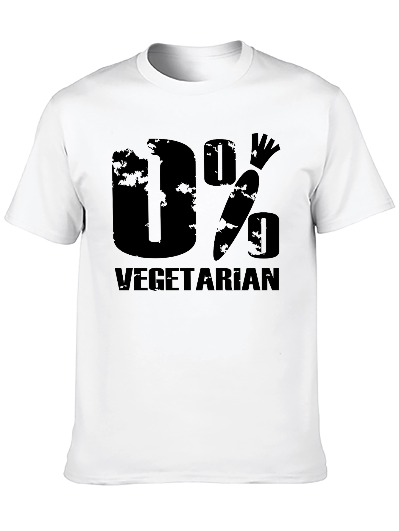 0% Vegetarian Humor Graphic Tee