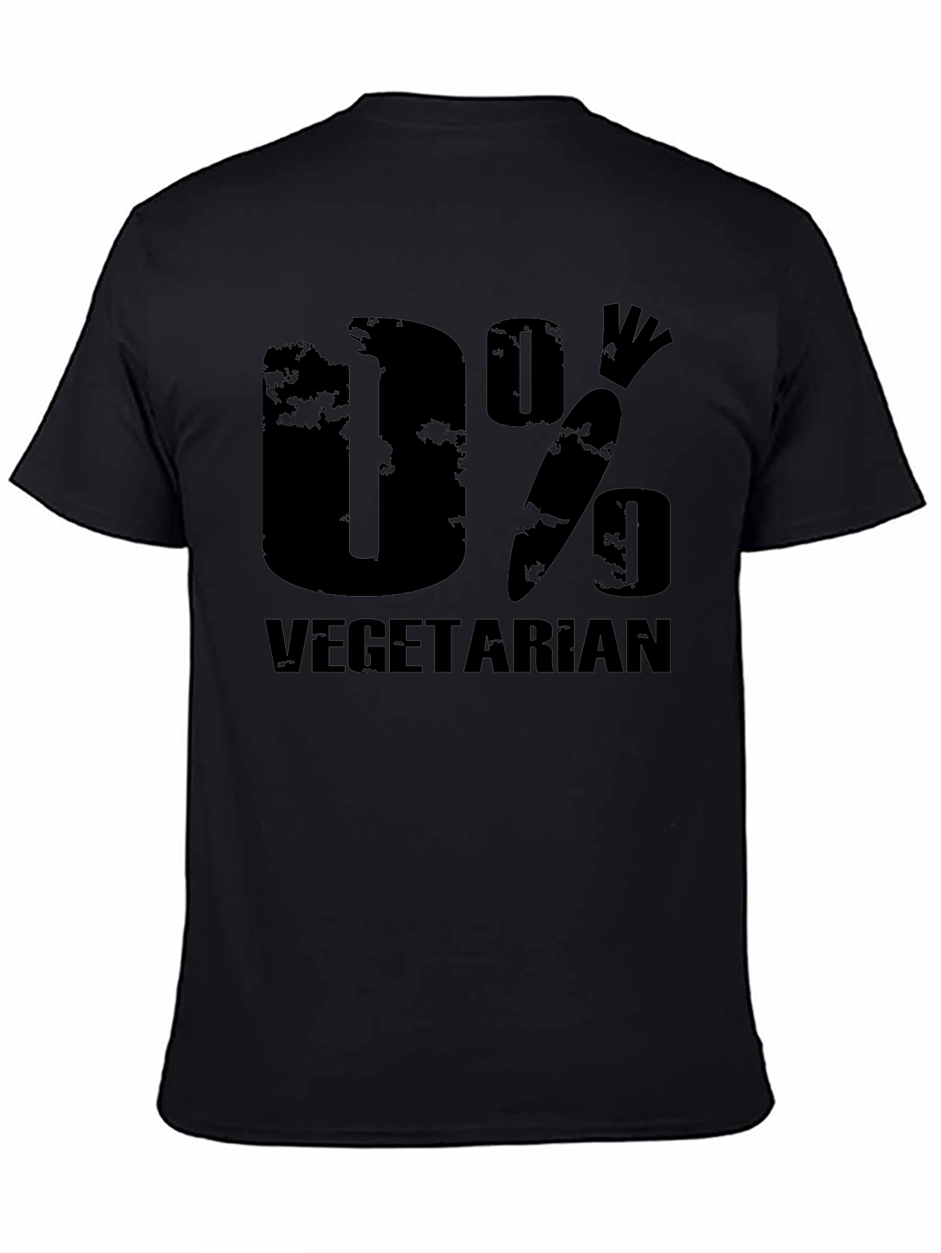0% Vegetarian Humor Graphic Tee