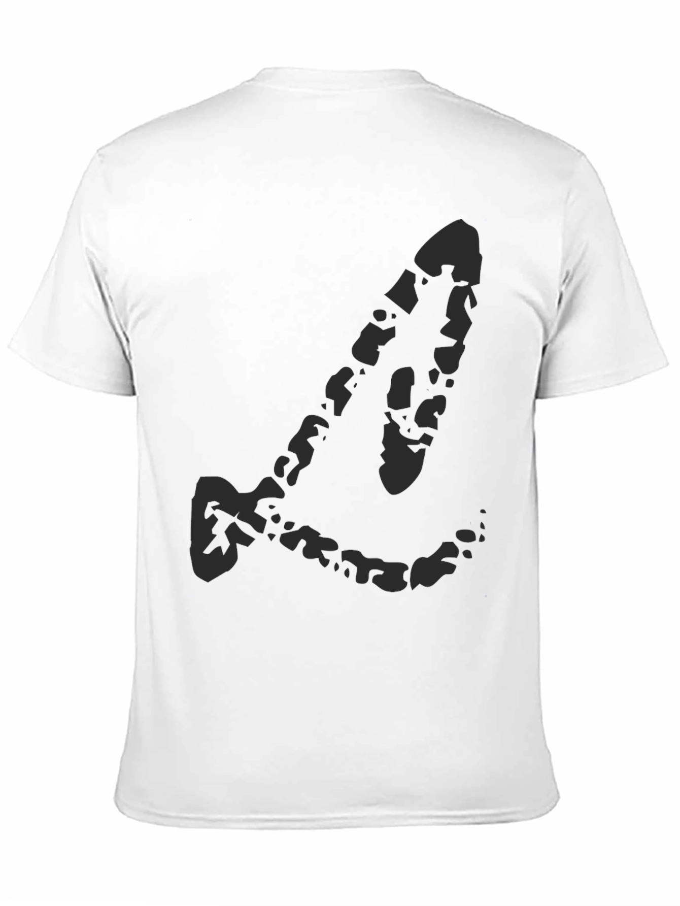 Black Graphic Print Crew Neck T-Shirt