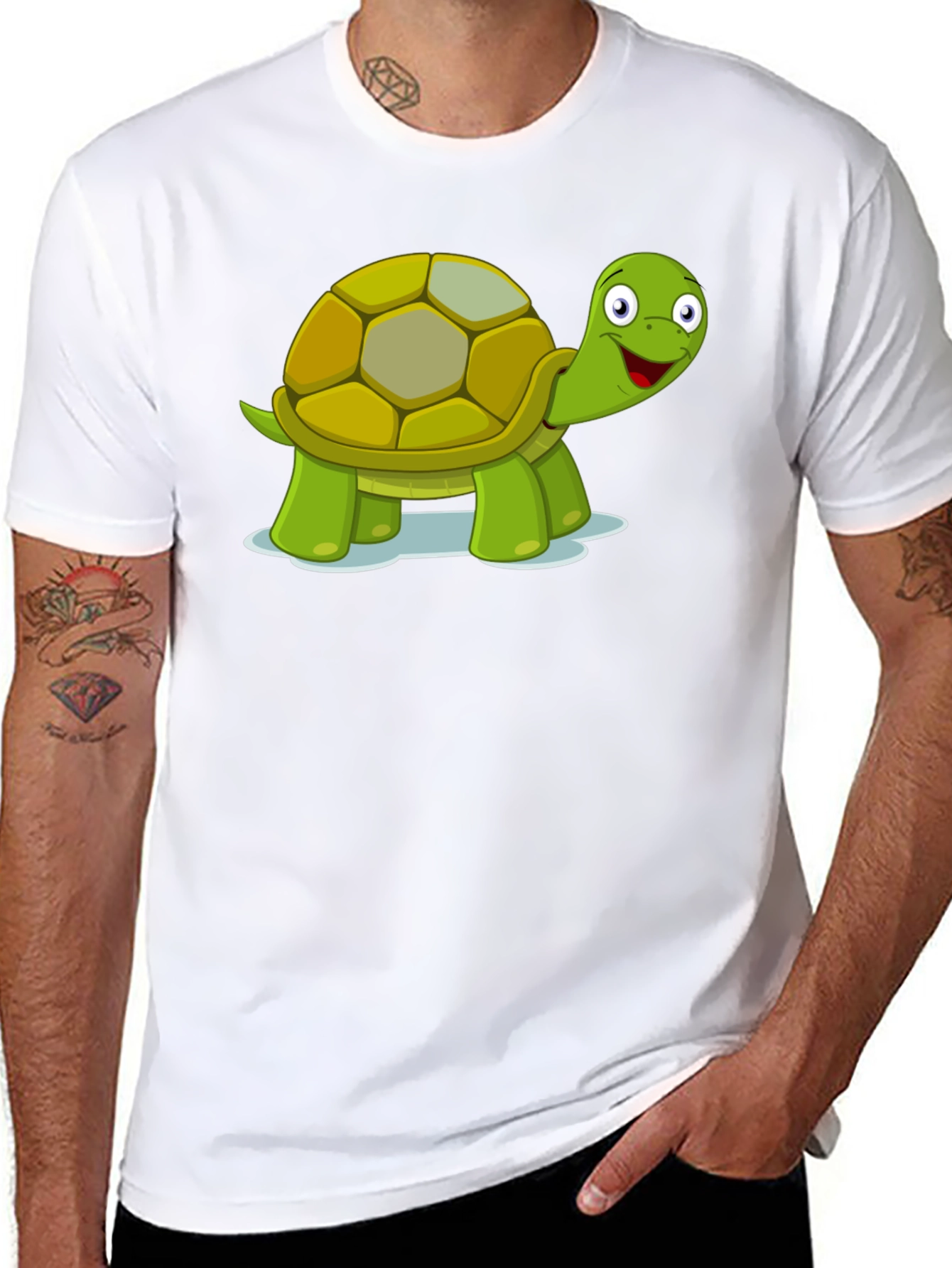 Cartoon Turtle Graphic Tee