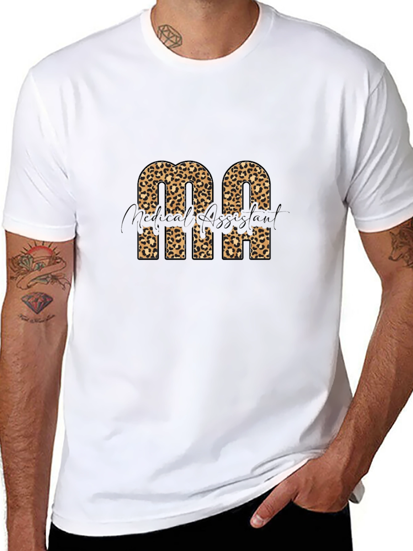 Medical Assistant Leopard Print T-Shirt