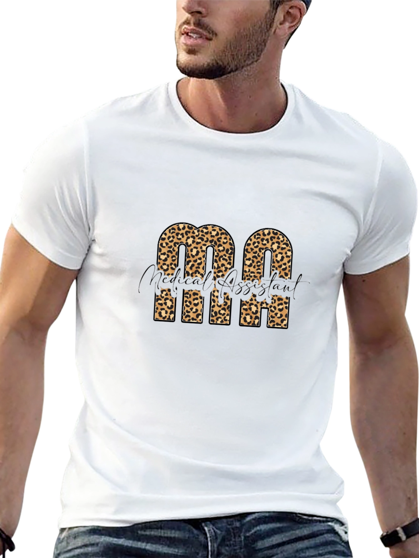 Medical Assistant Leopard Print T-Shirt