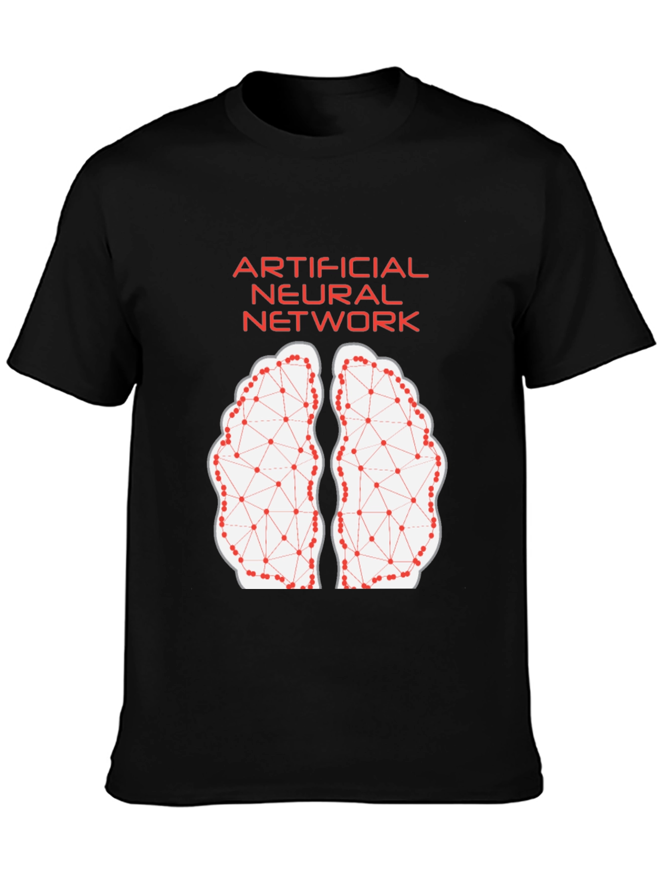 Artificial Neural Network Brain T-Shirt - Black