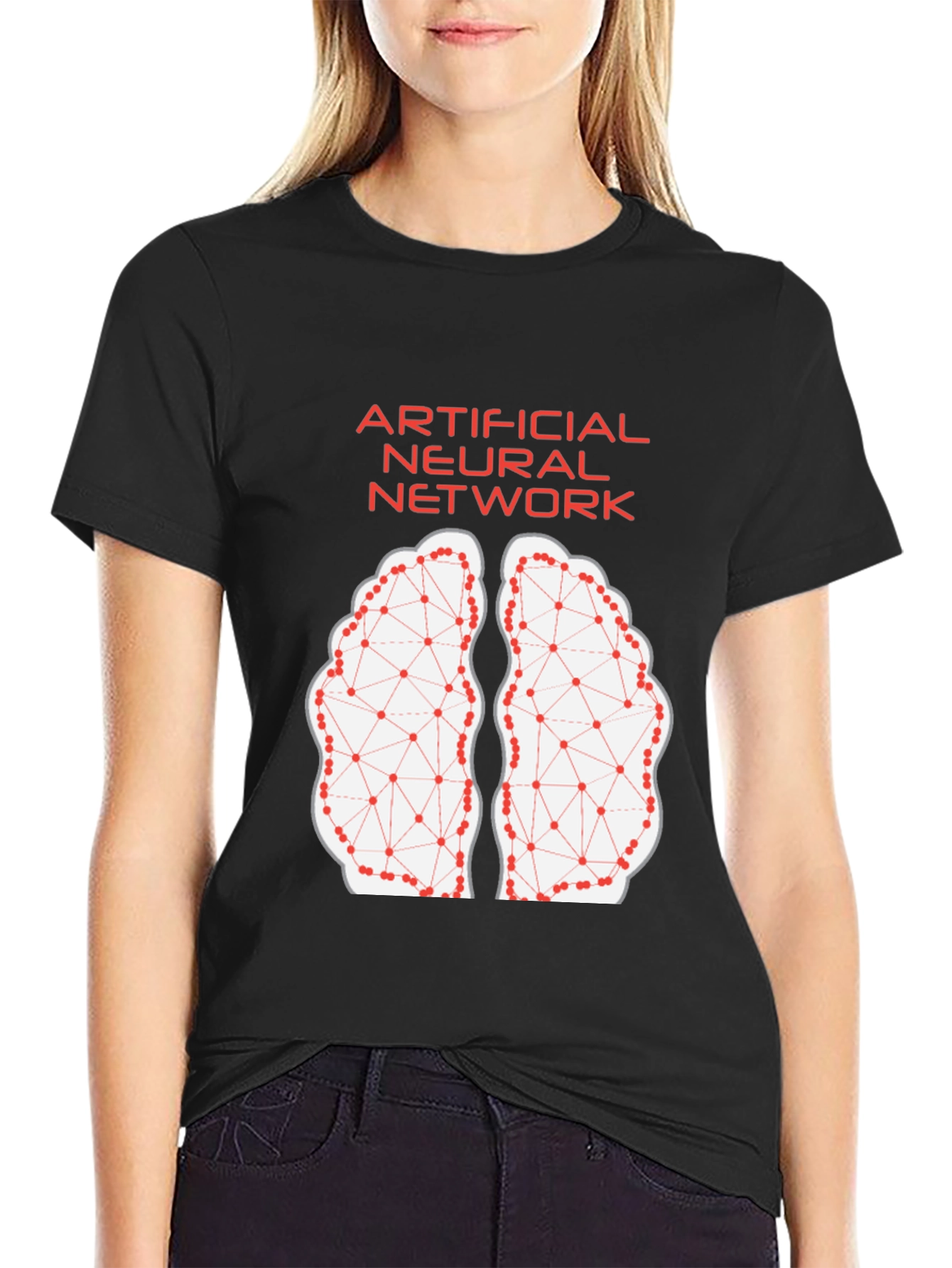 Artificial Neural Network Brain T-Shirt - Black