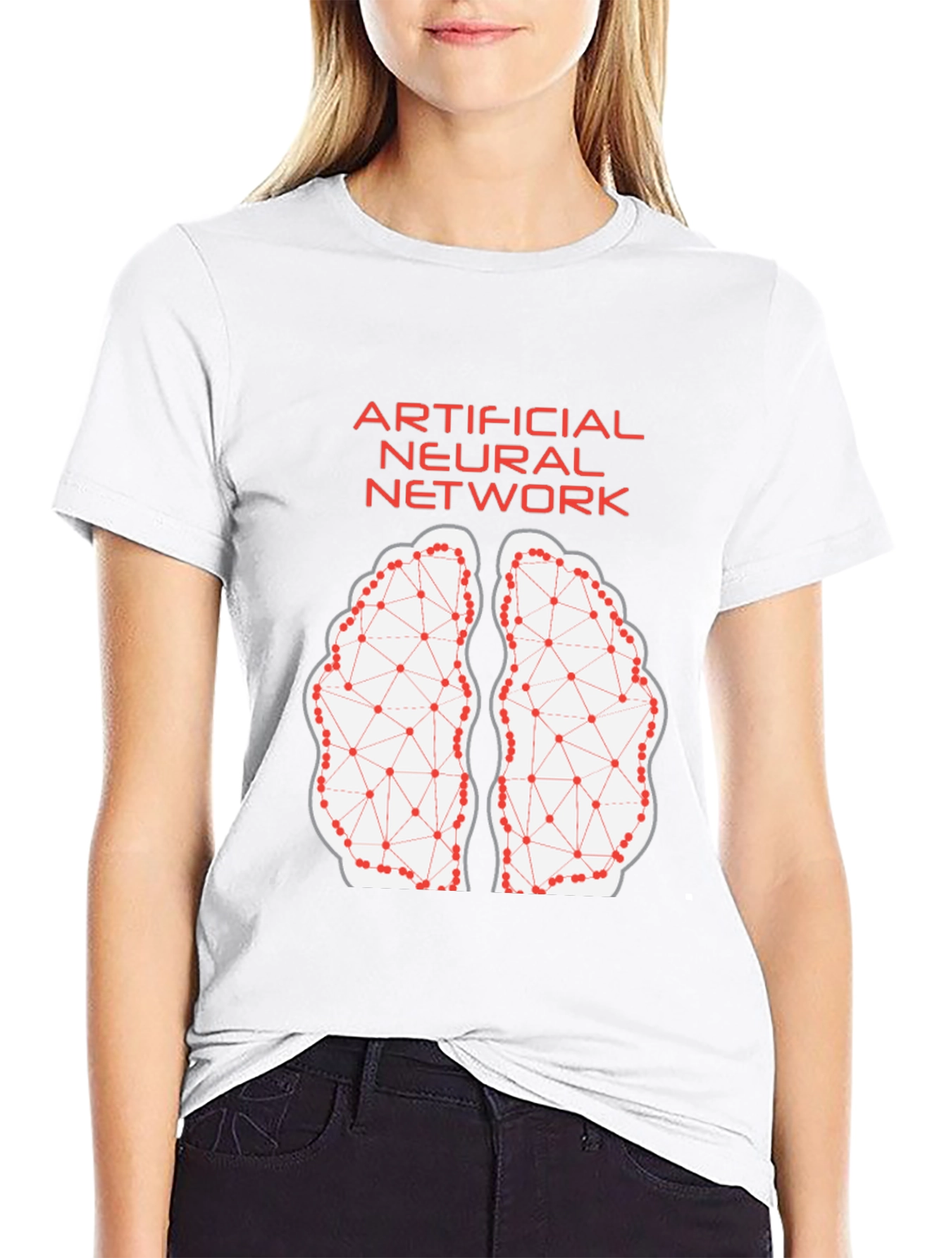 Artificial Neural Network Brain T-Shirt - Black