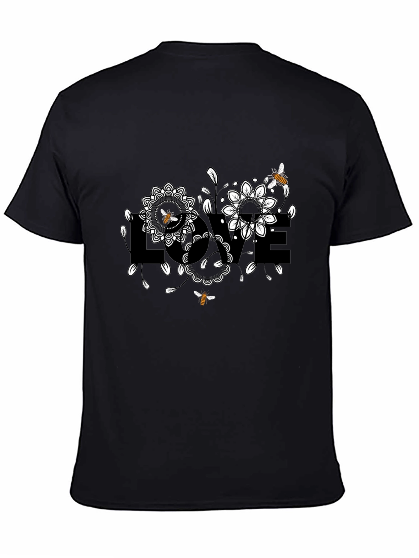 Love Blooms: Bee & Floral Graphic Tee