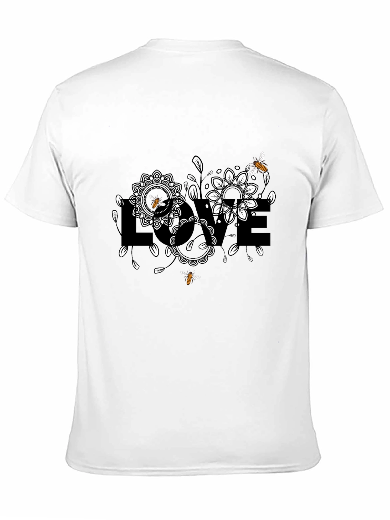 Love Blooms: Bee & Floral Graphic Tee