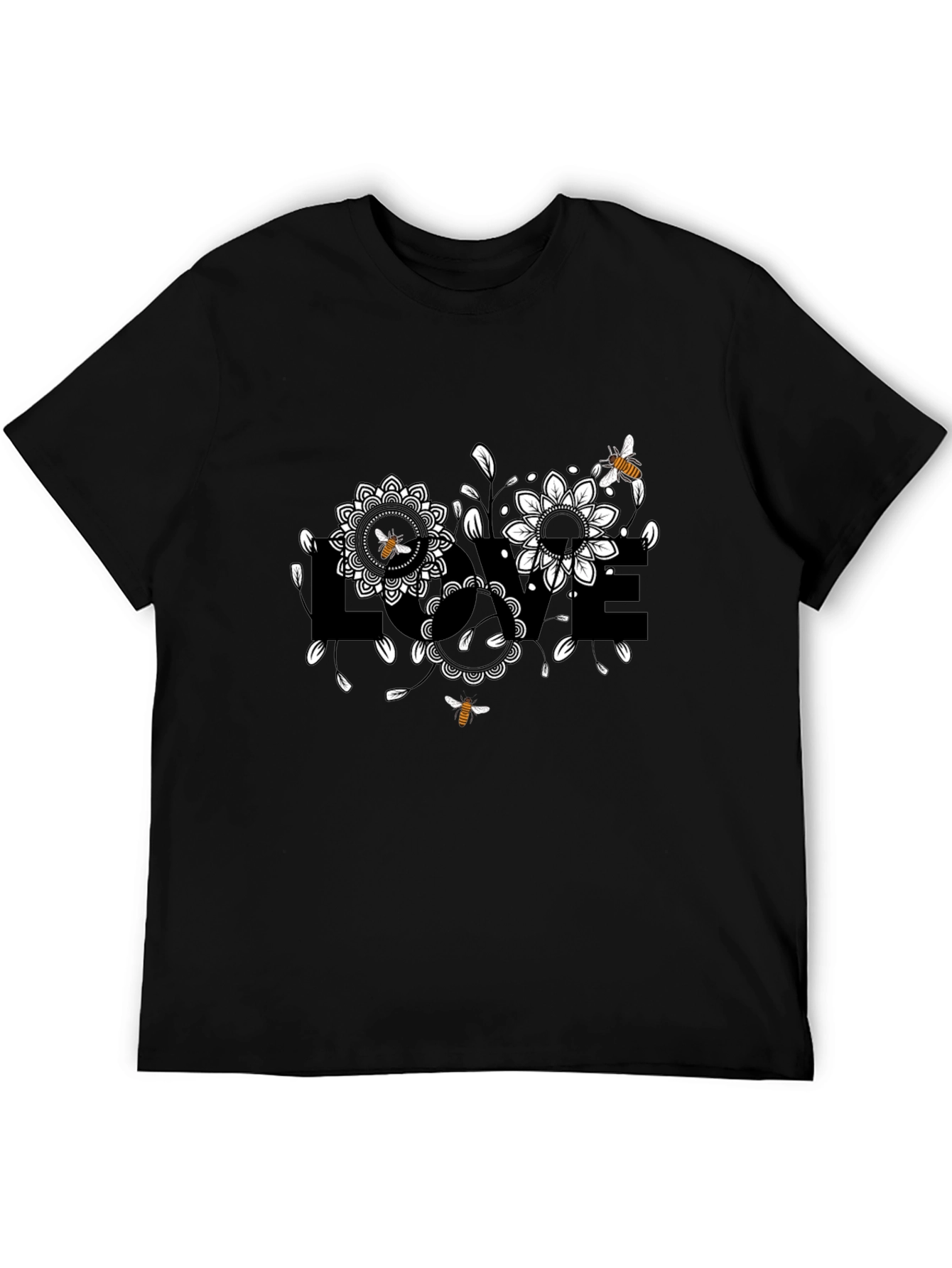 Love Blooms: Bee & Floral Graphic Tee