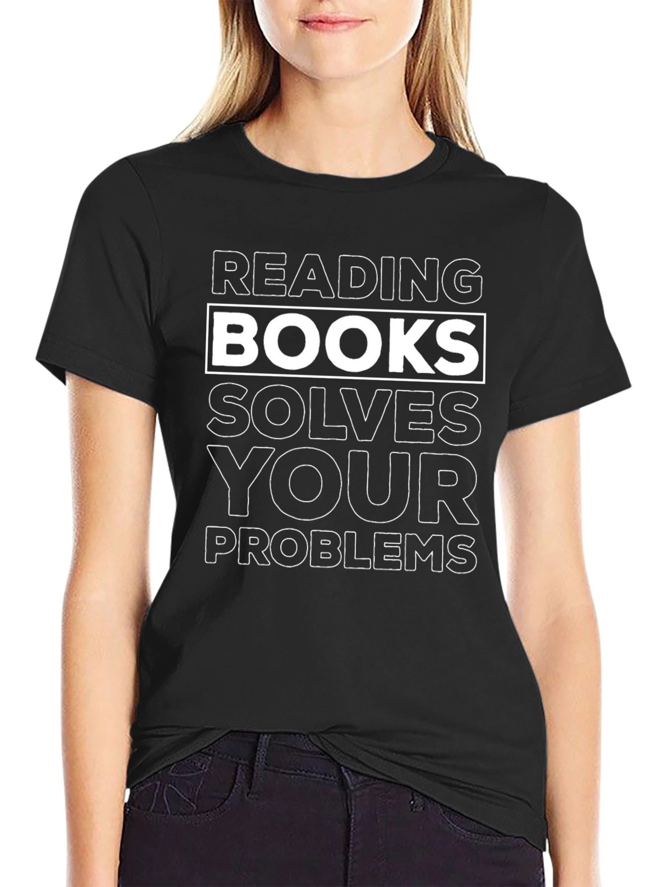 Reading Solves Your Problems Graphic Tee