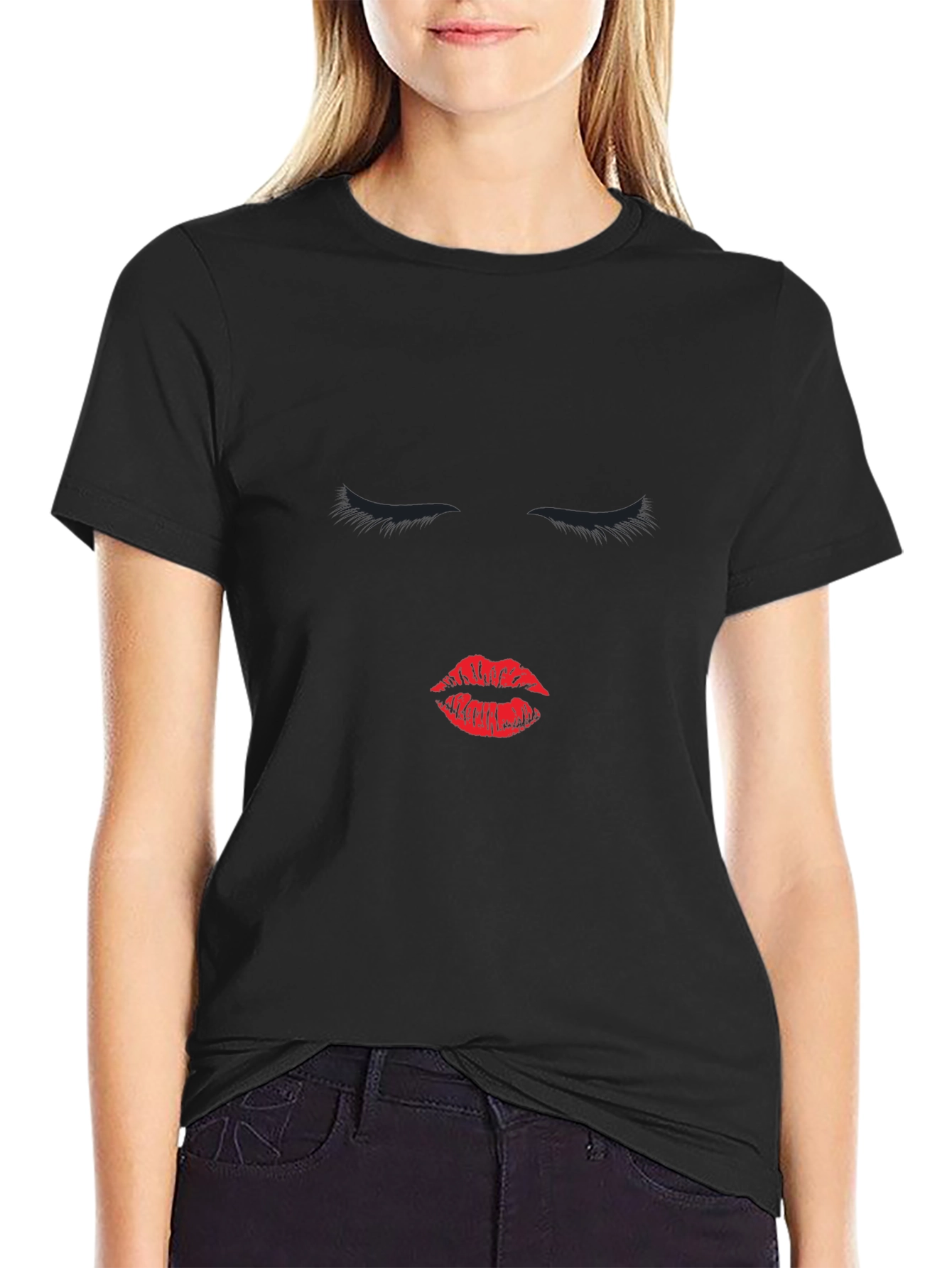 Lip Print T-Shirt Unisex Graphic Tee