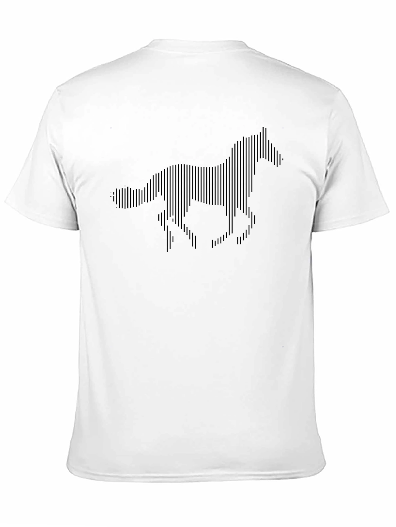 Black Horse Silhouette T-Shirt - Modern Graphic Tee