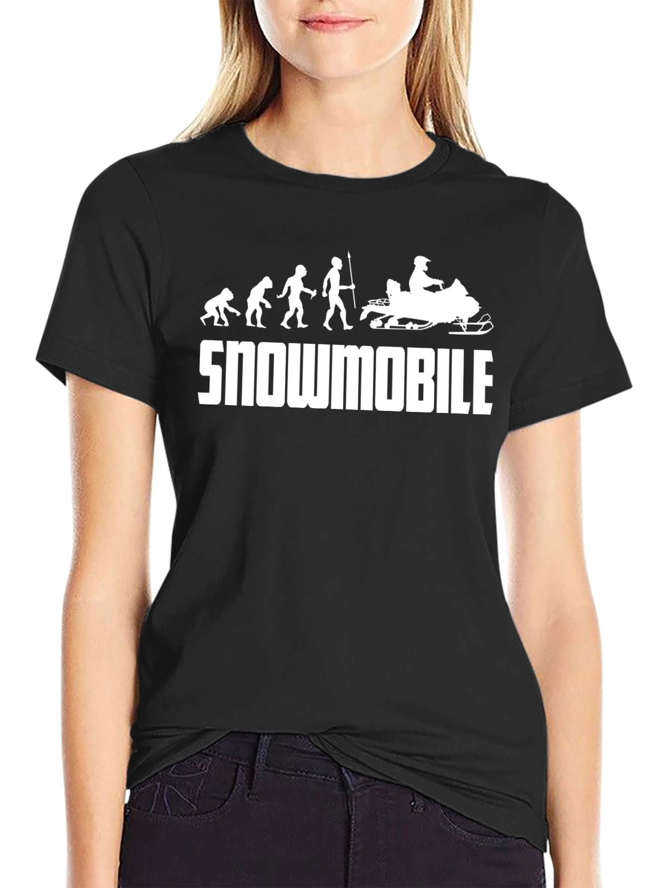 Snowmobile Evolution Graphic T-Shirt