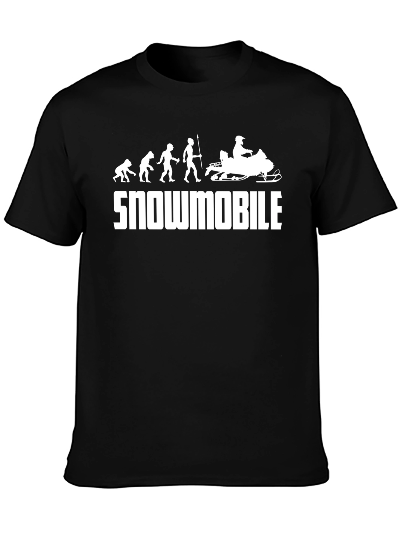 Snowmobile Evolution Graphic T-Shirt