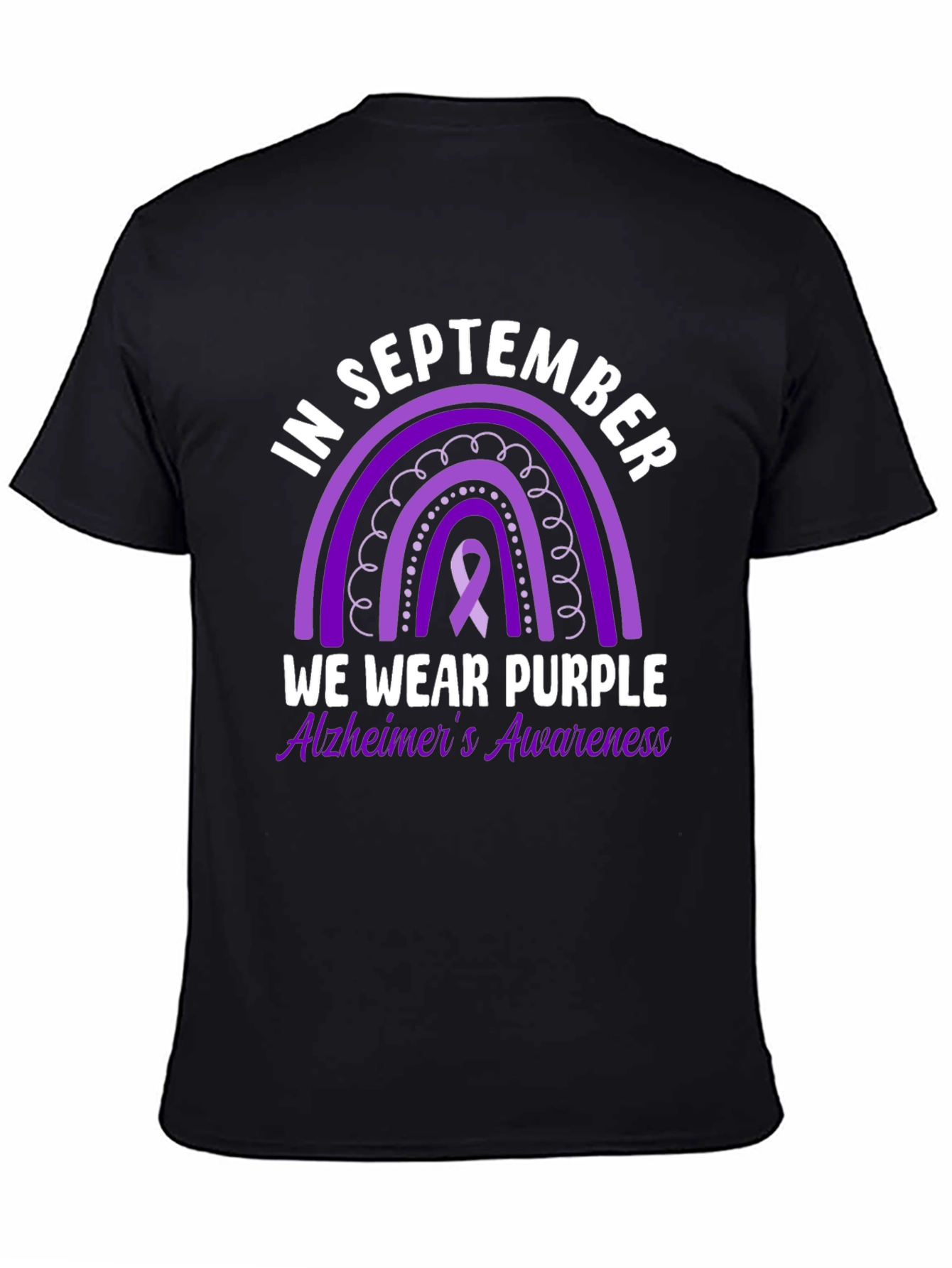 Alzheimers Awareness T-Shirt - In September We Wear Purple