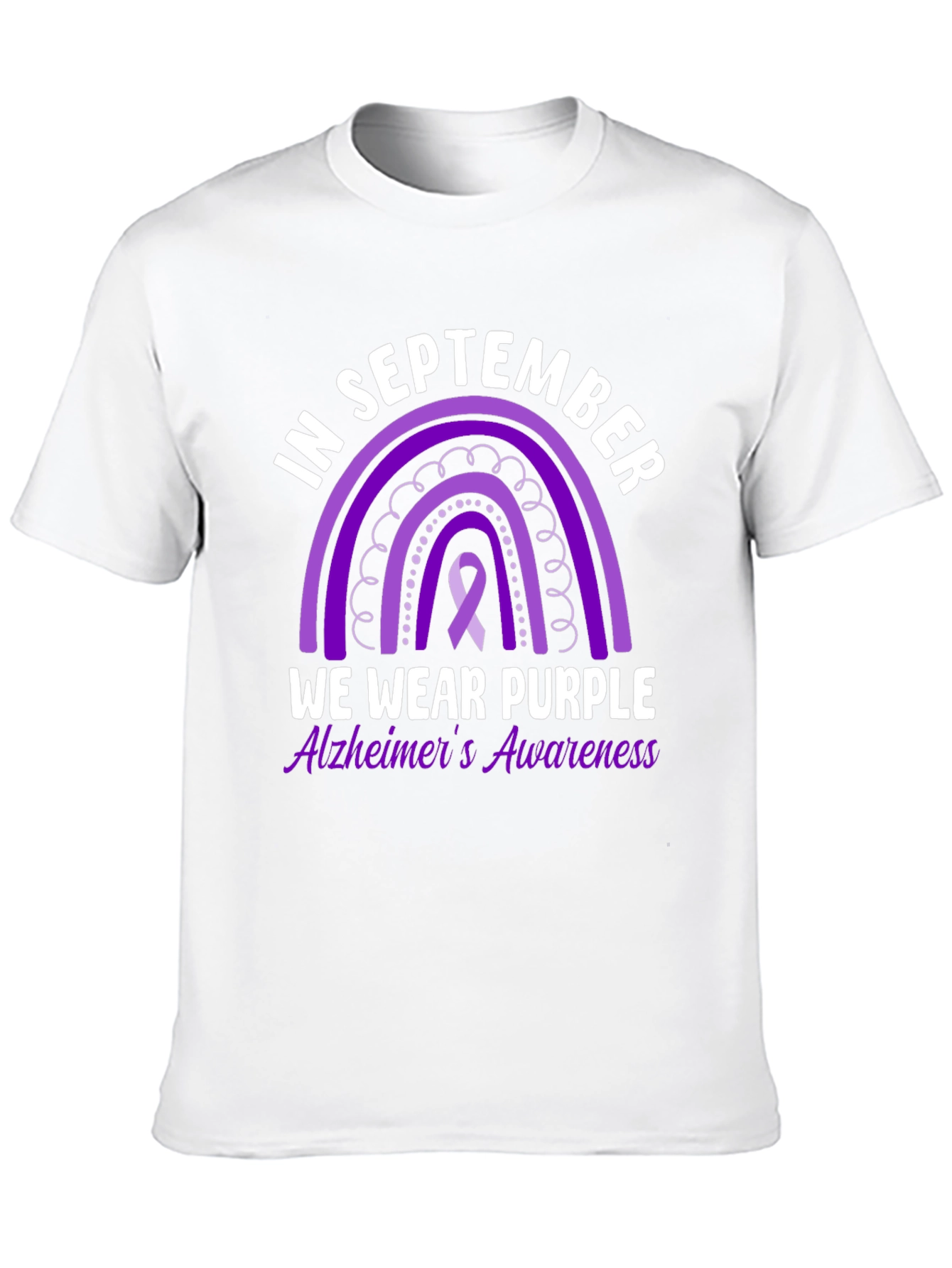 Alzheimers Awareness T-Shirt - In September We Wear Purple