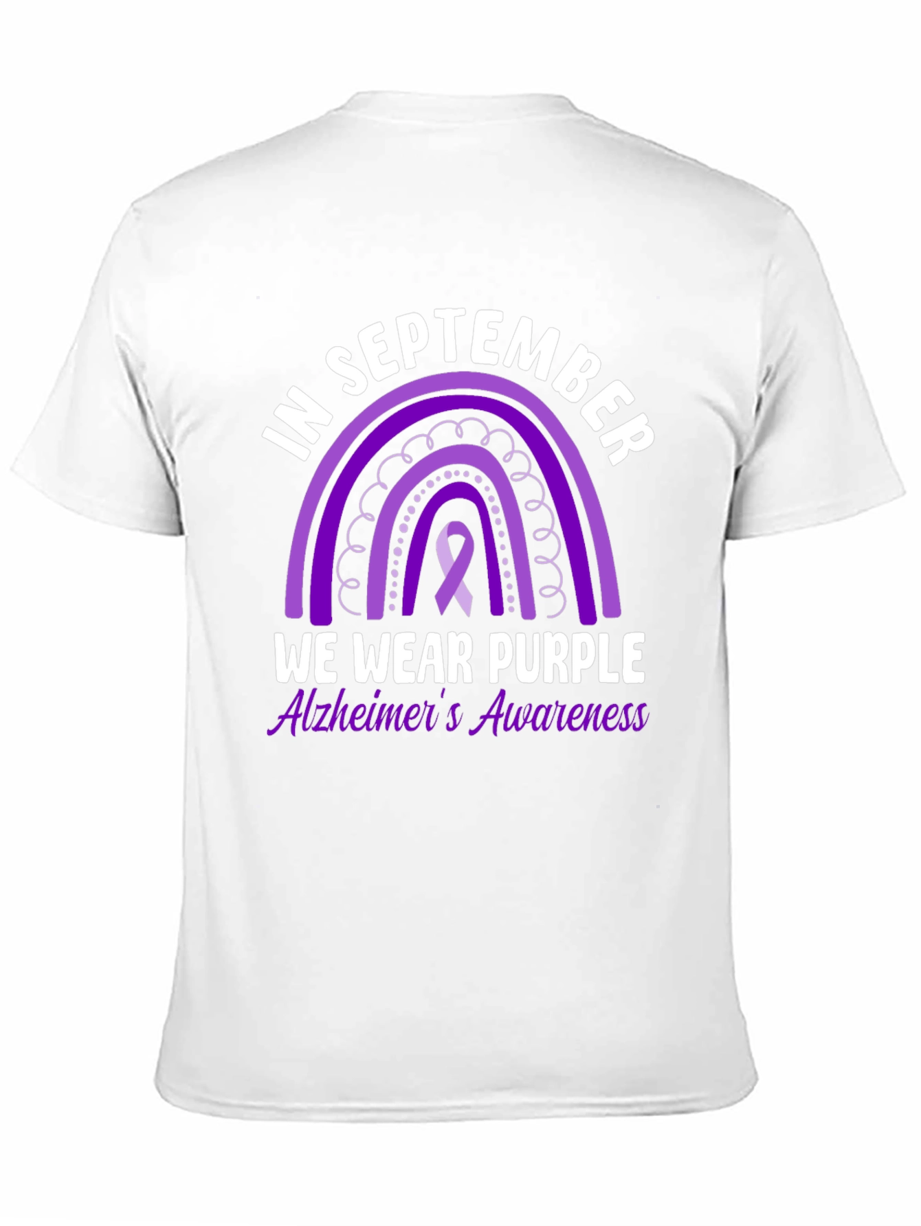 Alzheimers Awareness T-Shirt - In September We Wear Purple