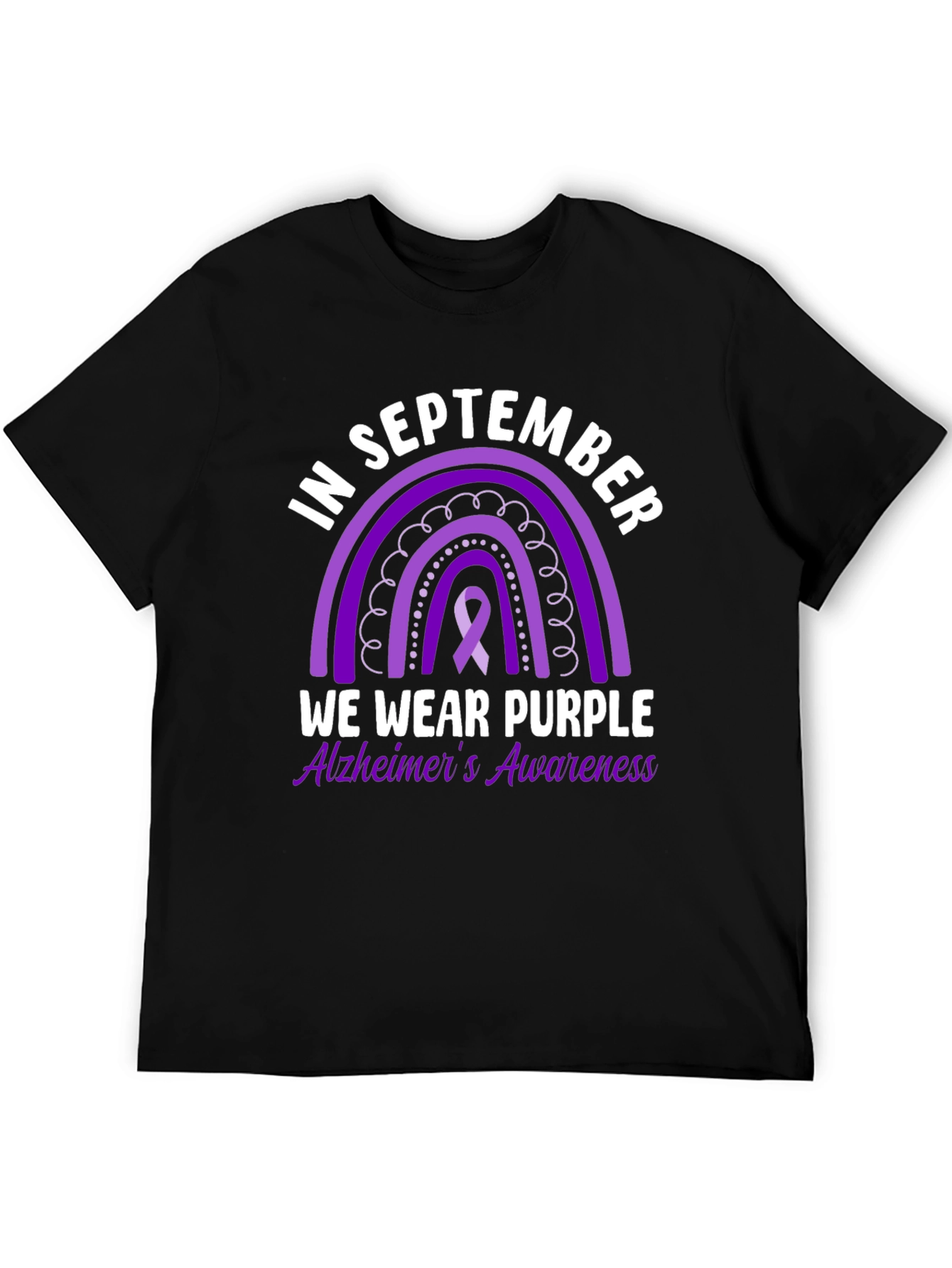 Alzheimers Awareness T-Shirt - In September We Wear Purple