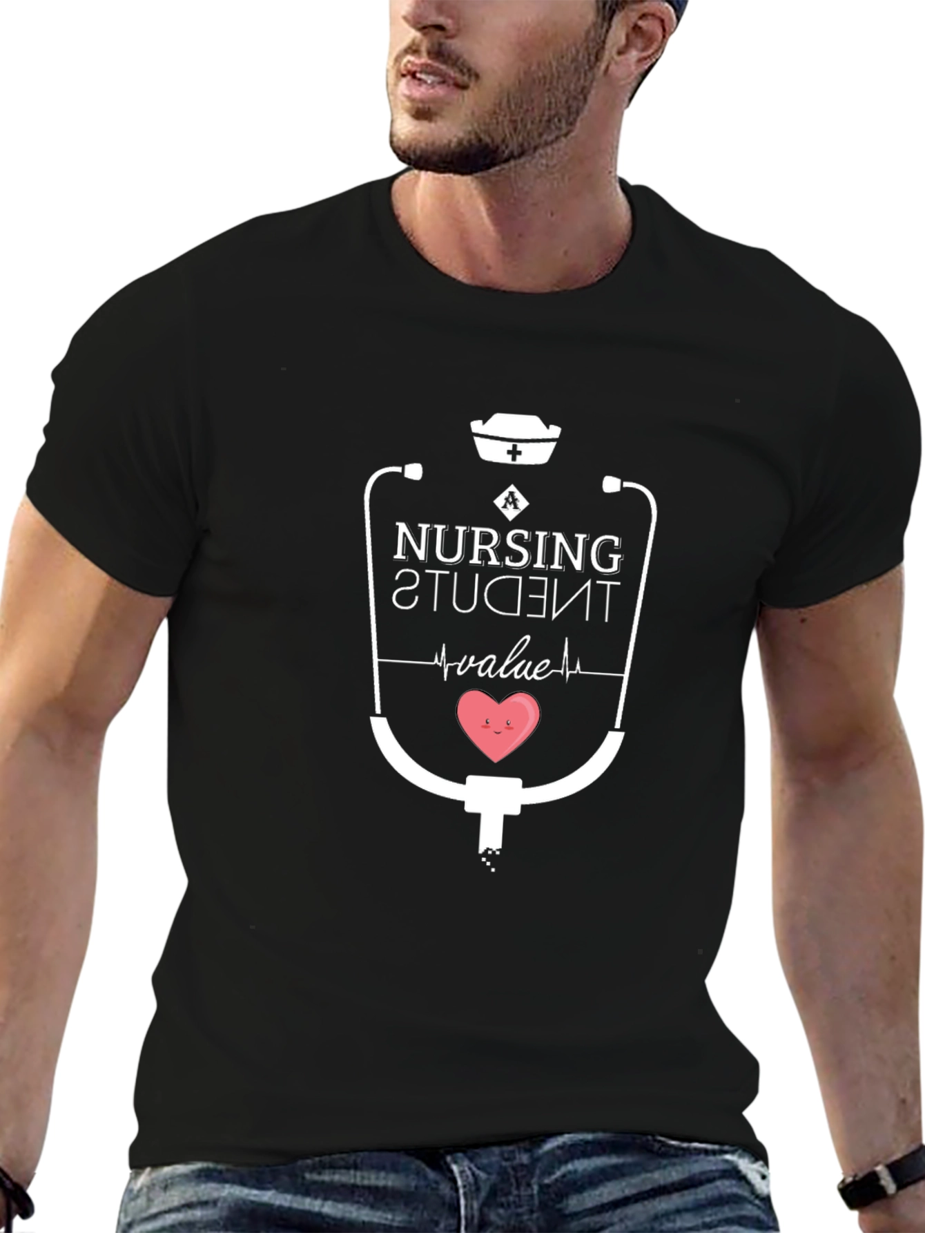 Nursing Student T-Shirt - Heart Value Design