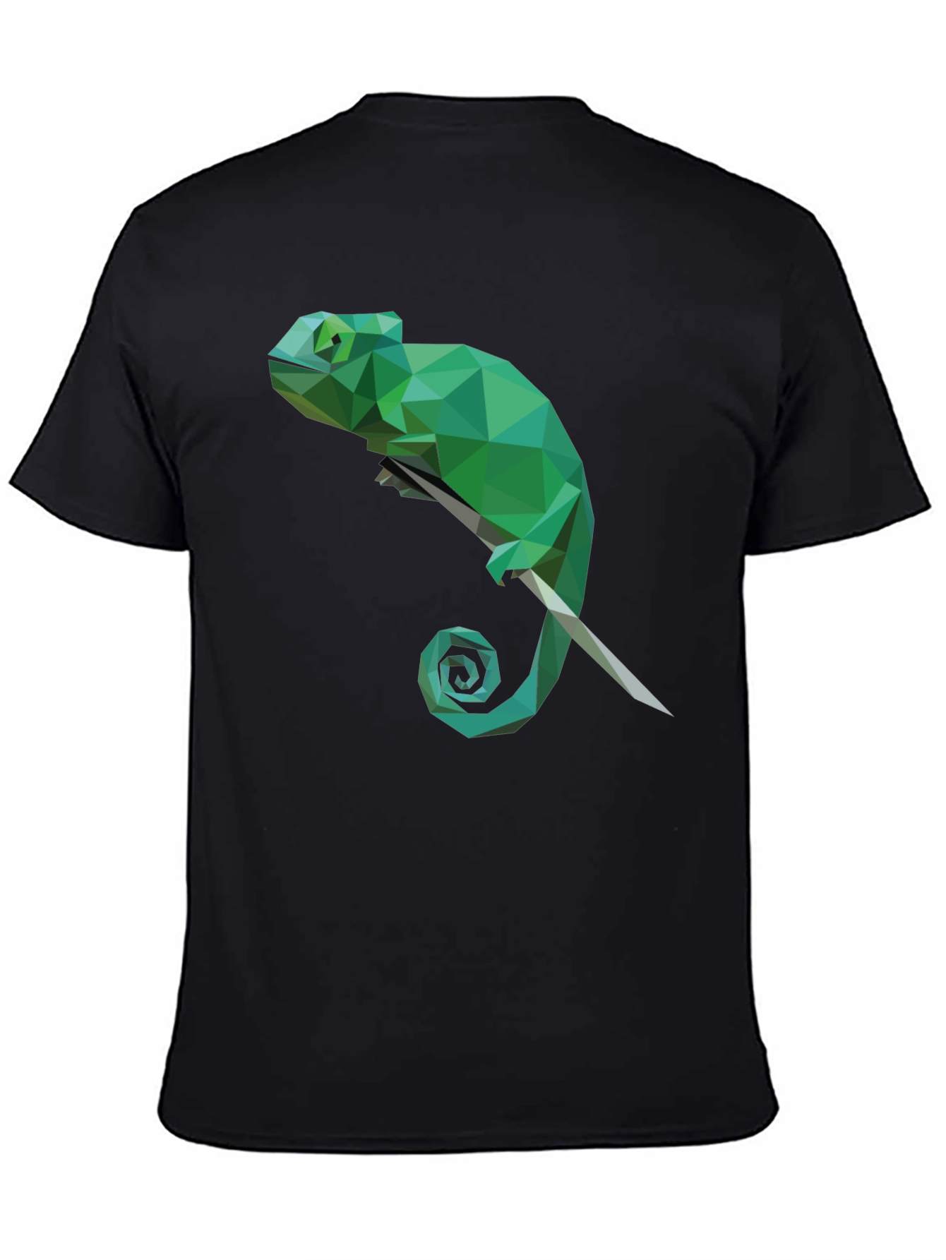 Geometric Chameleon T-Shirt - Modern Graphic Tee