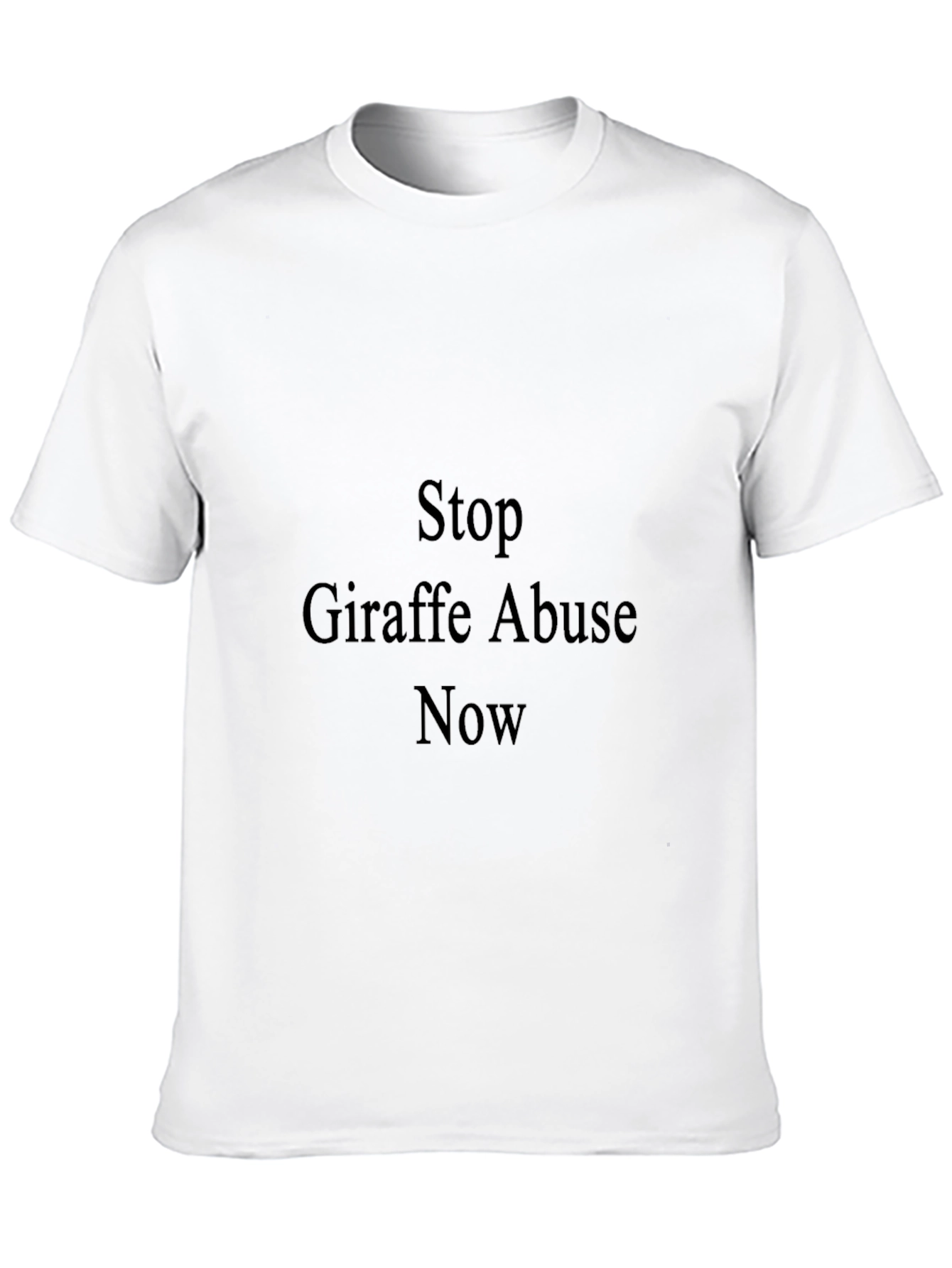 Stop Giraffe Abuse Now Graphic T-Shirt