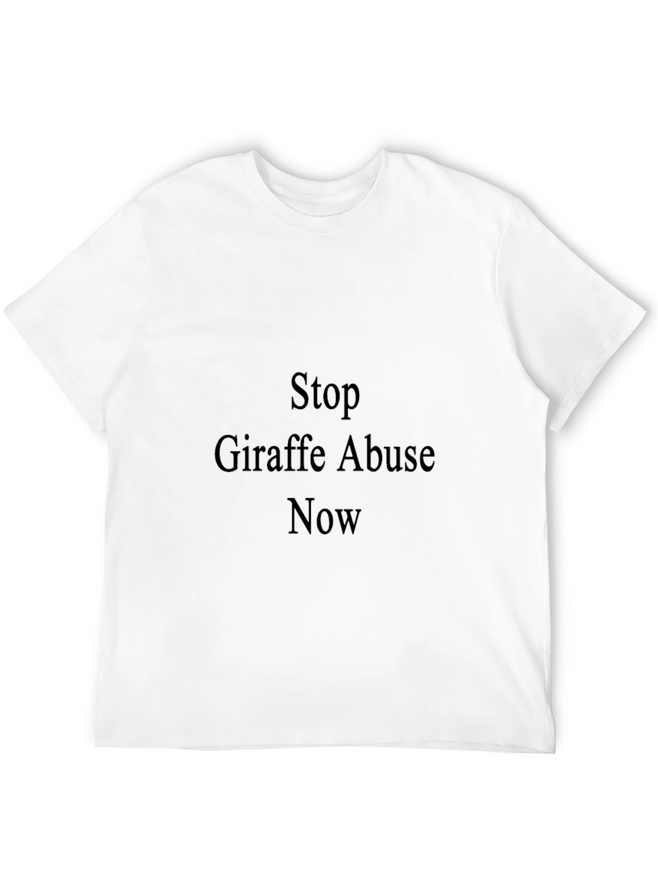 Stop Giraffe Abuse Now Graphic T-Shirt