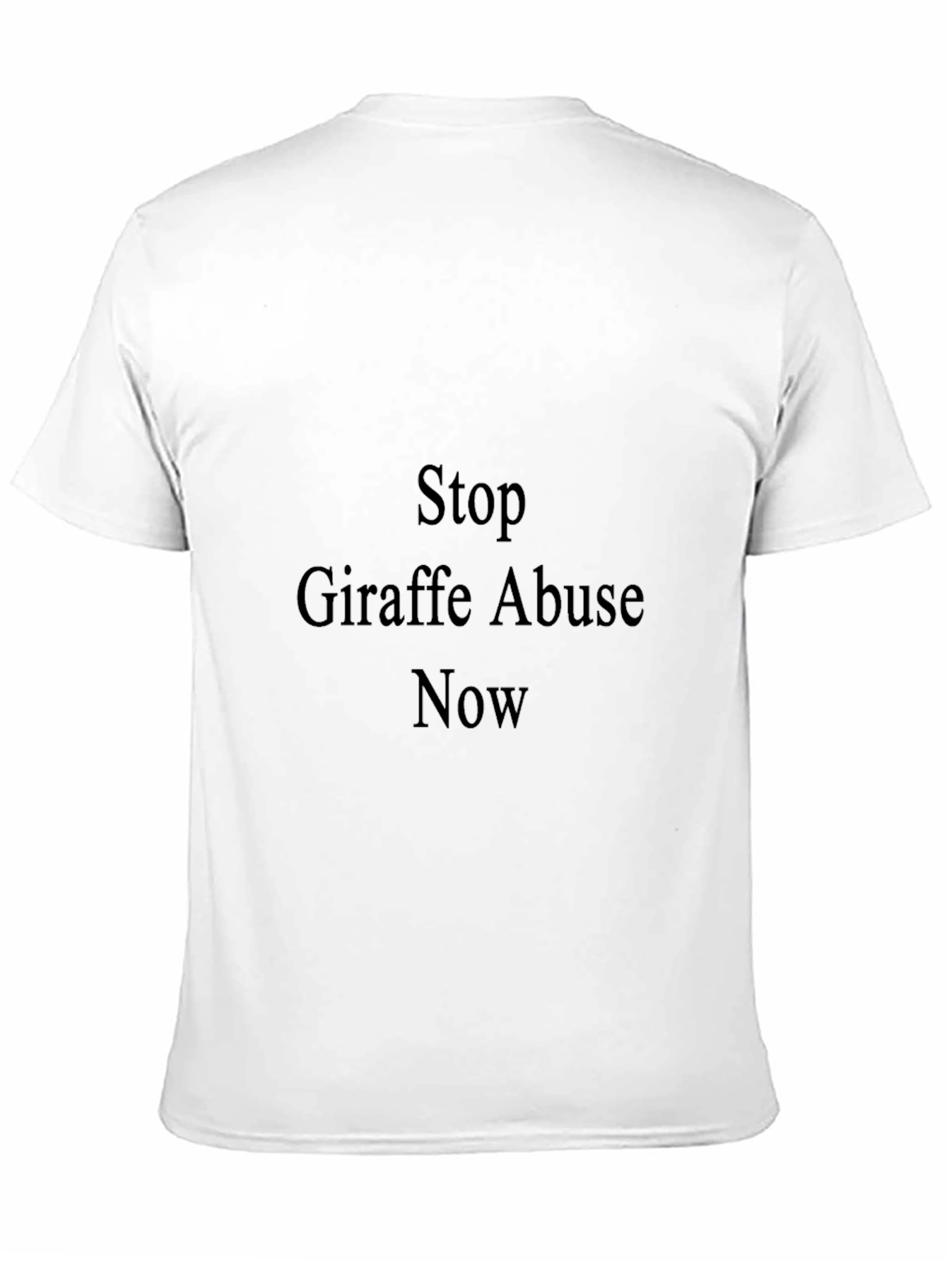 Stop Giraffe Abuse Now Graphic T-Shirt