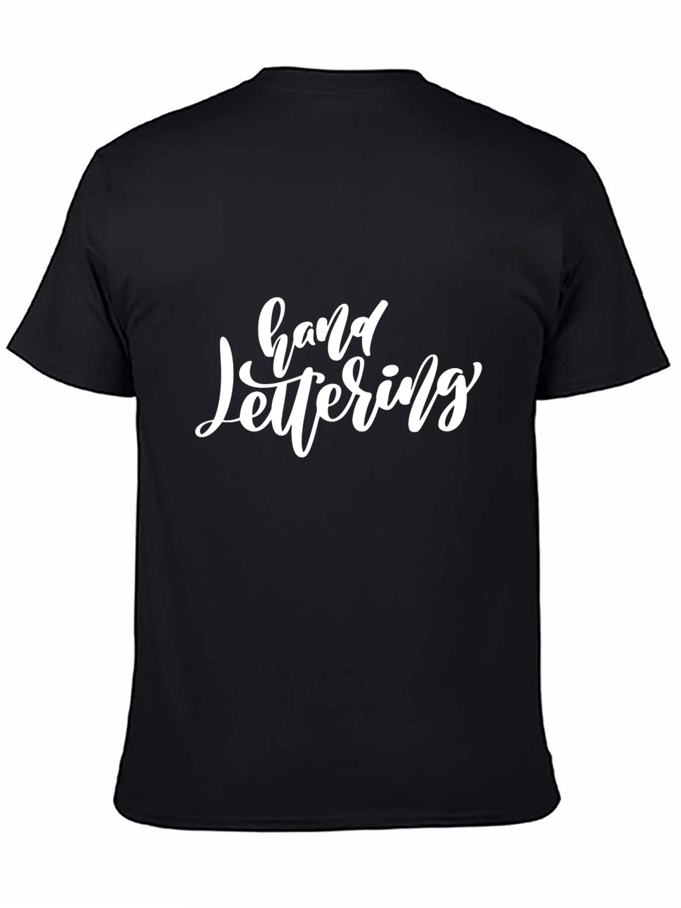 Hand Lettering Black T-Shirt