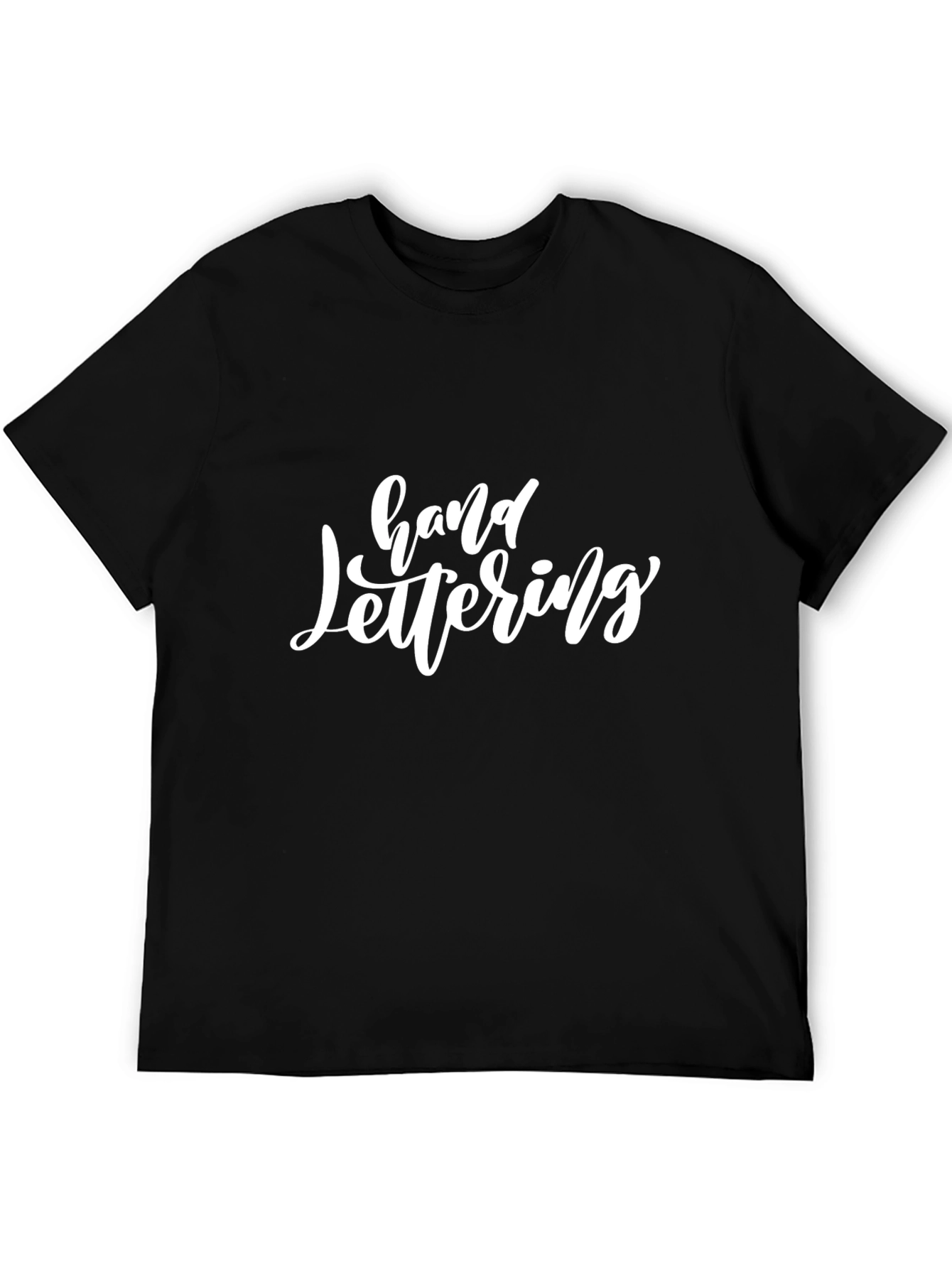 Hand Lettering Black T-Shirt
