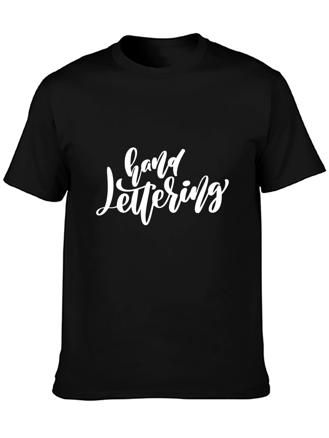 Hand Lettering Black T-Shirt