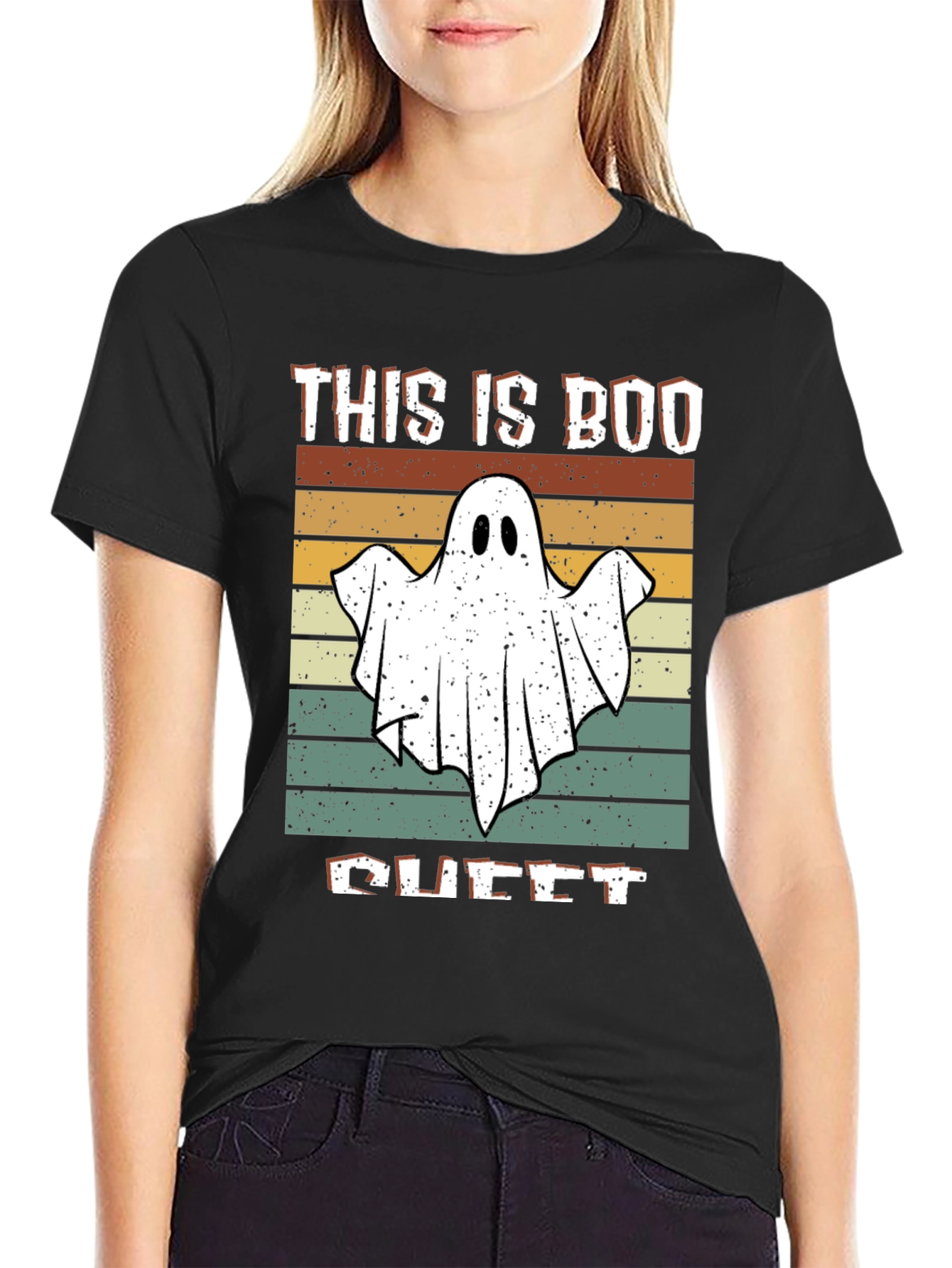 This is Boo Sheet T-Shirt Funny Halloween Ghost Tee